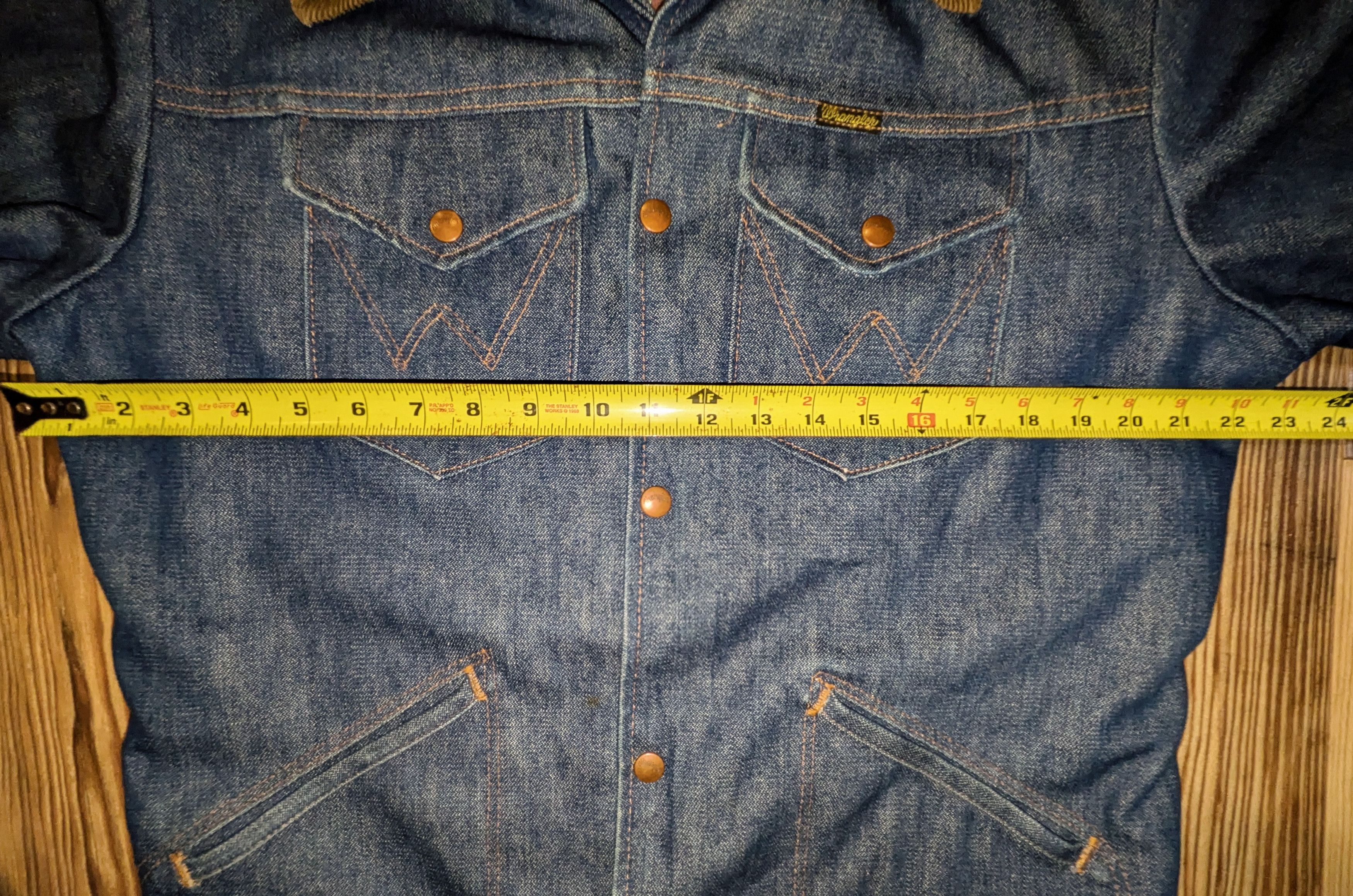 Vintage 1980's Wrangler Storm Rider Lined Denim Jacket Size US L / EU 52-54 / 3 - 5 Thumbnail