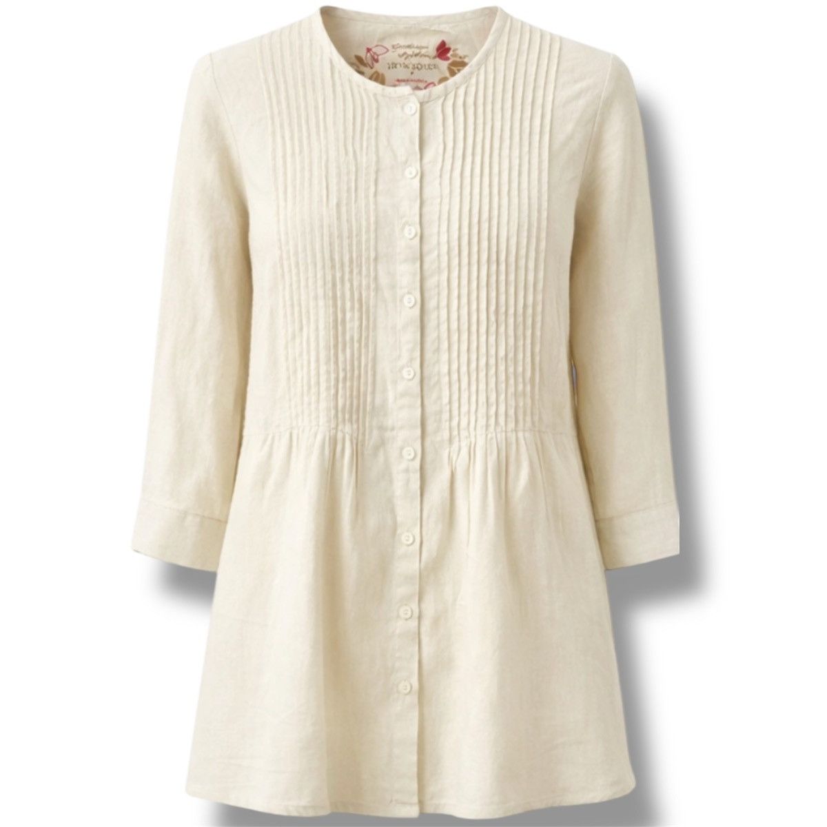 Gudrun Sjoden GUDRUN SJODEN ORGANIC LINEN DIRDNL STYLE TUNIC DRESS SIZE S Size S / US 4 / IT 40 - 1 Thumbnail