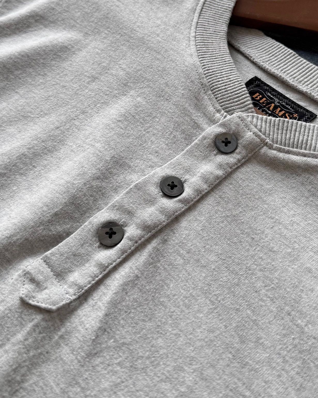 Beams Japan BEAMS+ HENLEY SHIRT Size US L / EU 52-54 / 3 - 3 Thumbnail