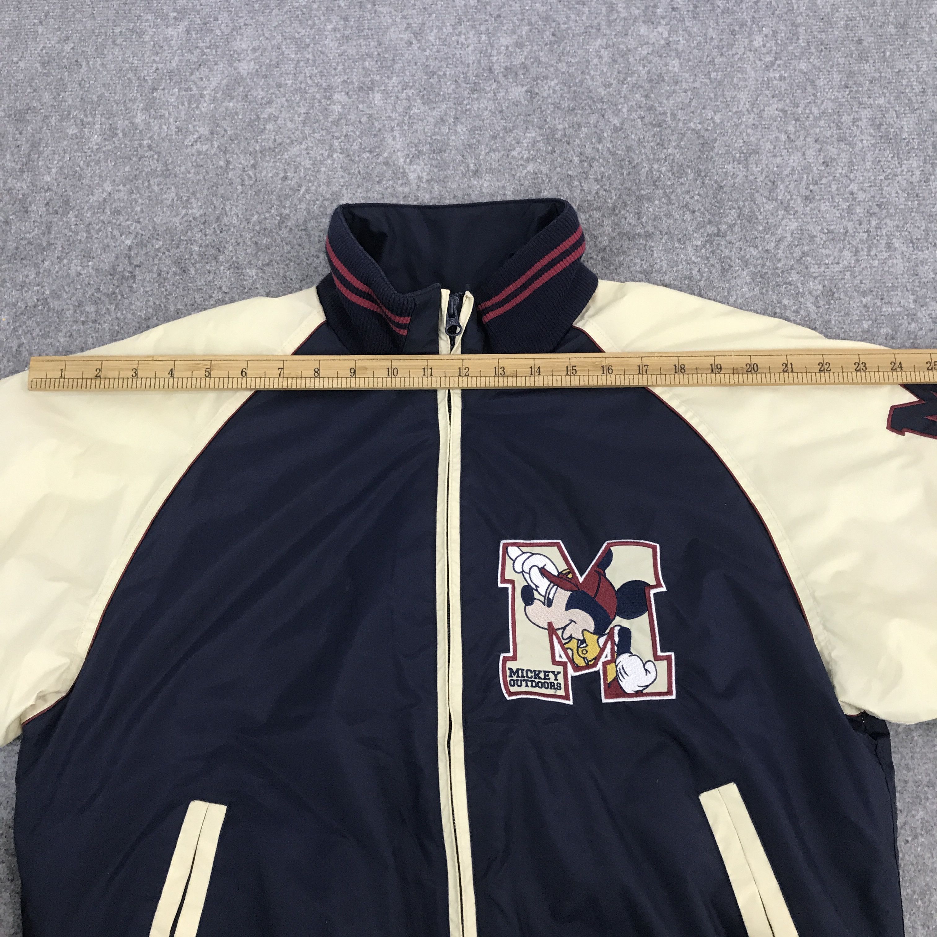 Japanese Brand × Mickey Mouse mickey outdoor varsity style zipper jacket Size US L / EU 52-54 / 3 - 5 Thumbnail