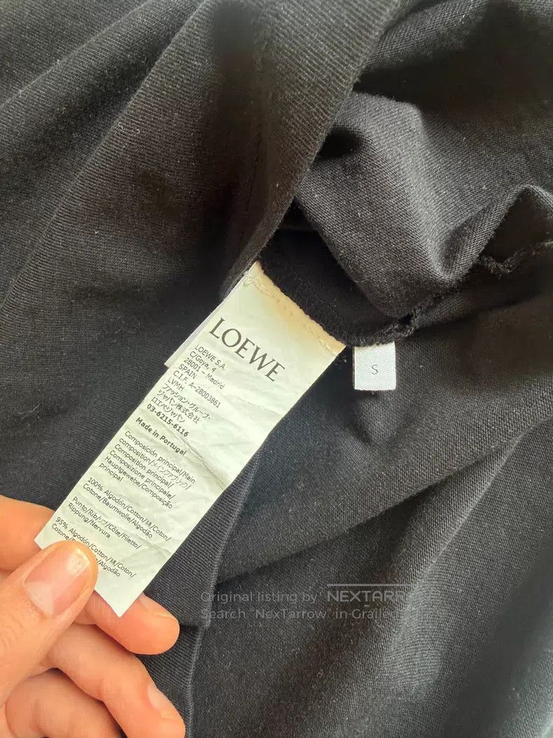 Loewe Loewe Black short-sleeve T-shirt with Anagram embroidery l Size S / US 4 / IT 40 - 4 Thumbnail