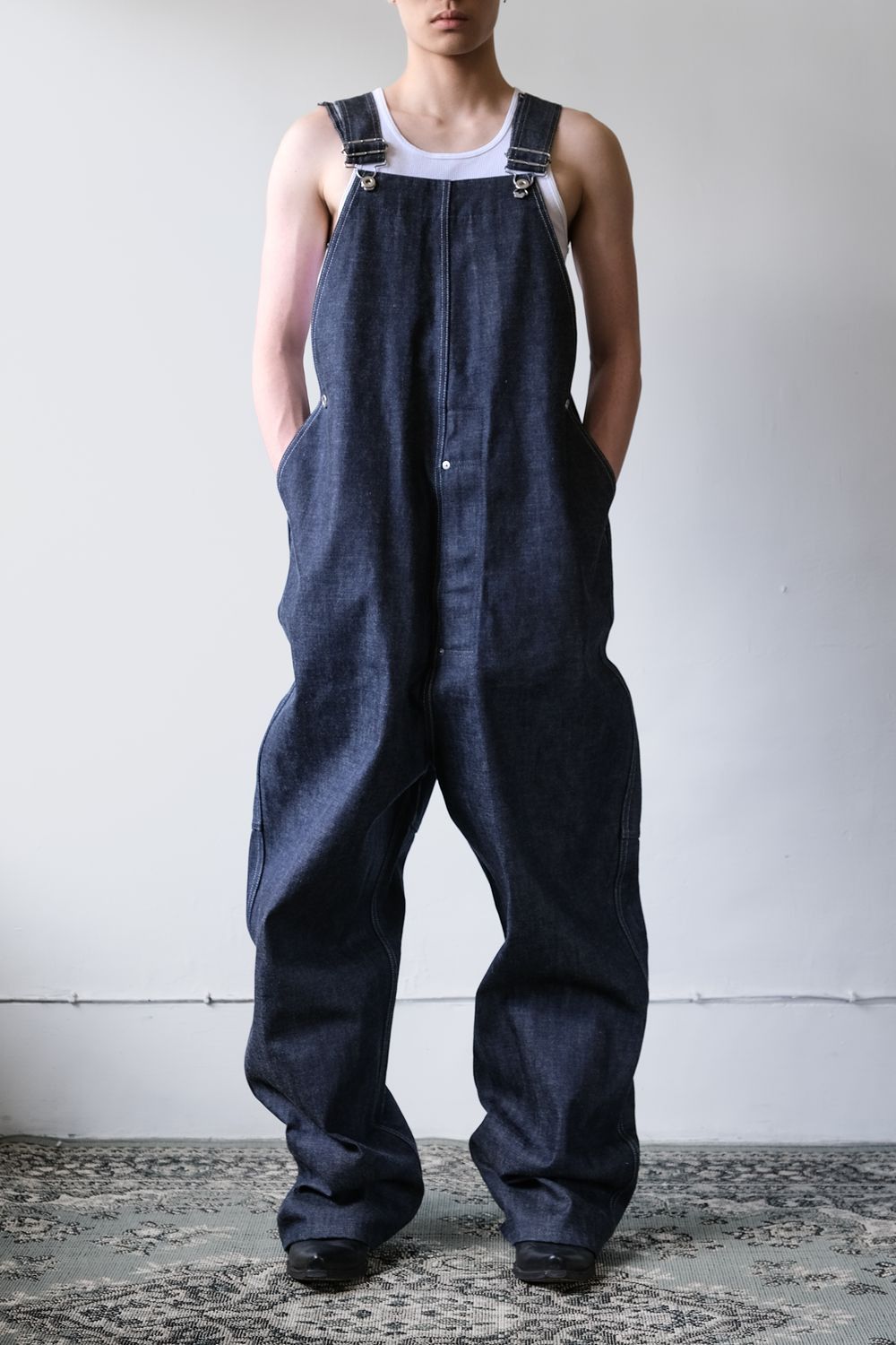 TUKI TUKI #0054 TYPE2 Indigo Denim Overalls Size US 34 / EU 50 - 1 Thumbnail