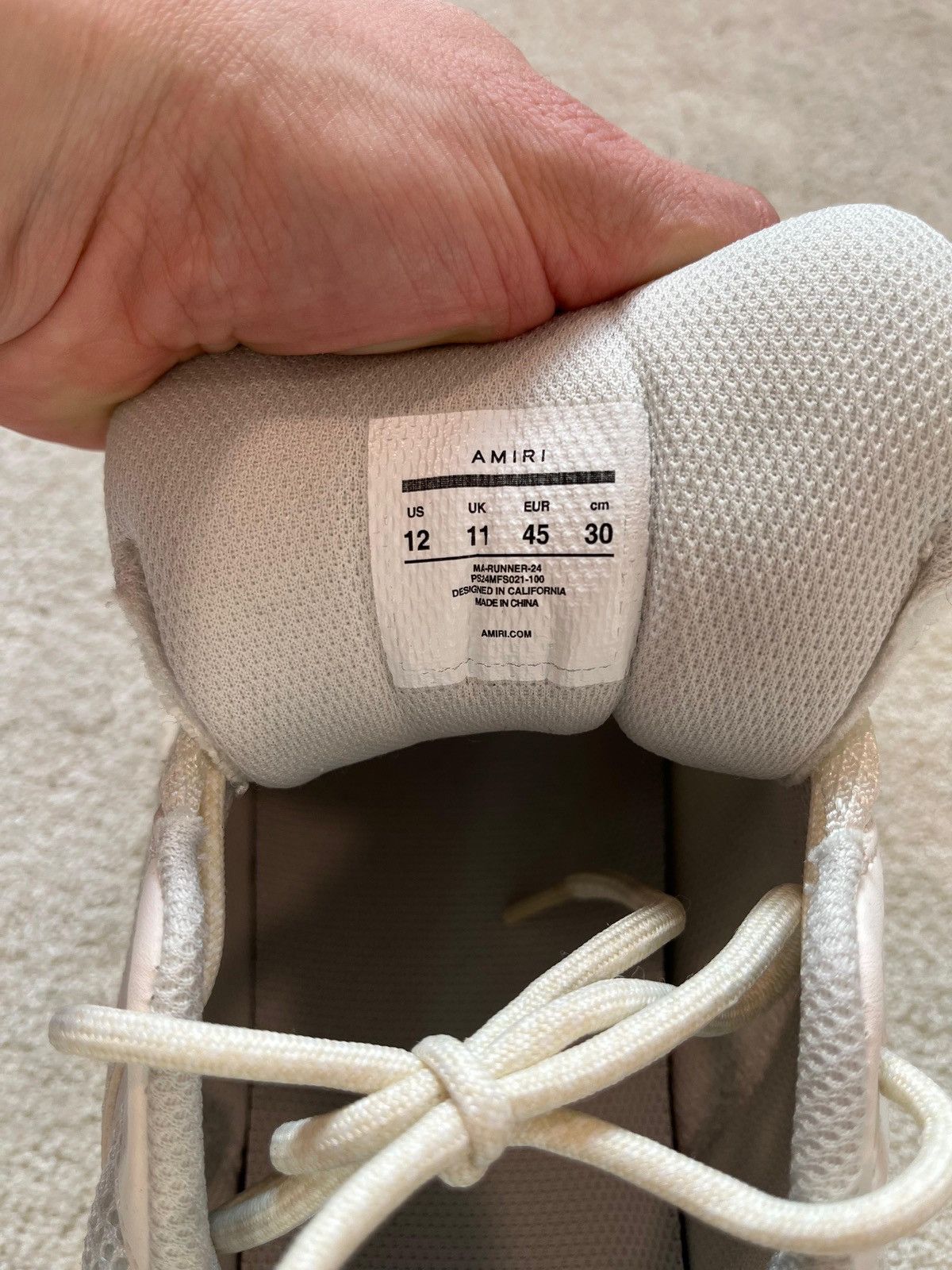 Amiri 💠Amiri💠 Runner US 11 EU 45 Size US 11 / EU 44 - 6 Thumbnail