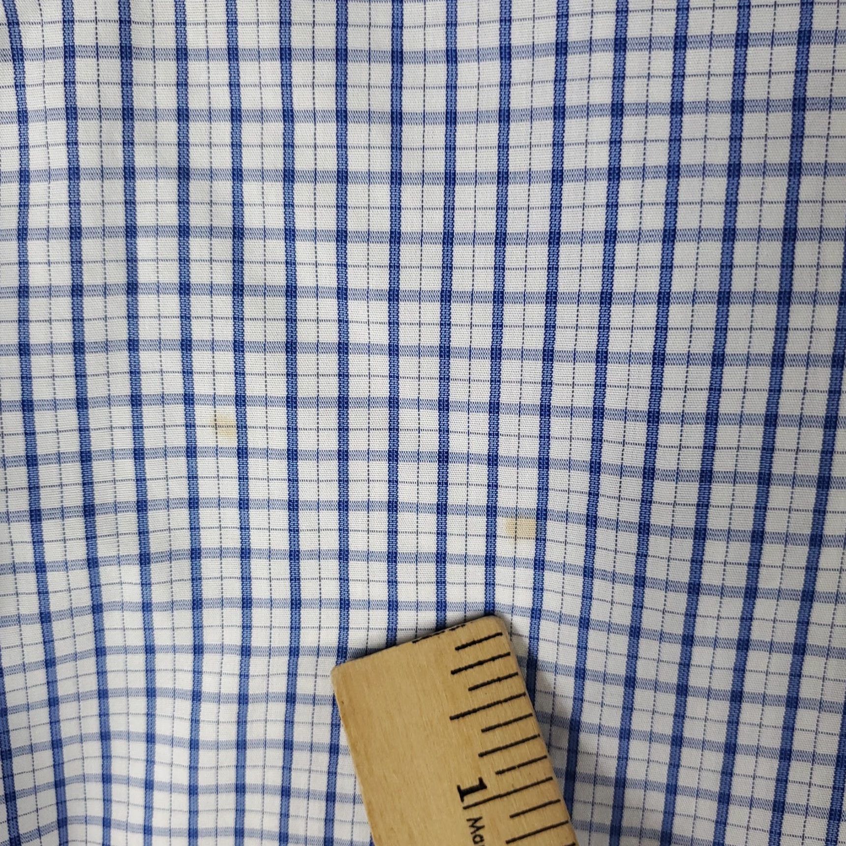 Brooks Brothers BROOKS BROTHERS Shirt Mens Size 18 Blue Plaid Regent Dress Button Up Long Sleeve Regular Collar Point Non-Iron Pockets Classic Look Mens 18 Size 48R - 3 Thumbnail
