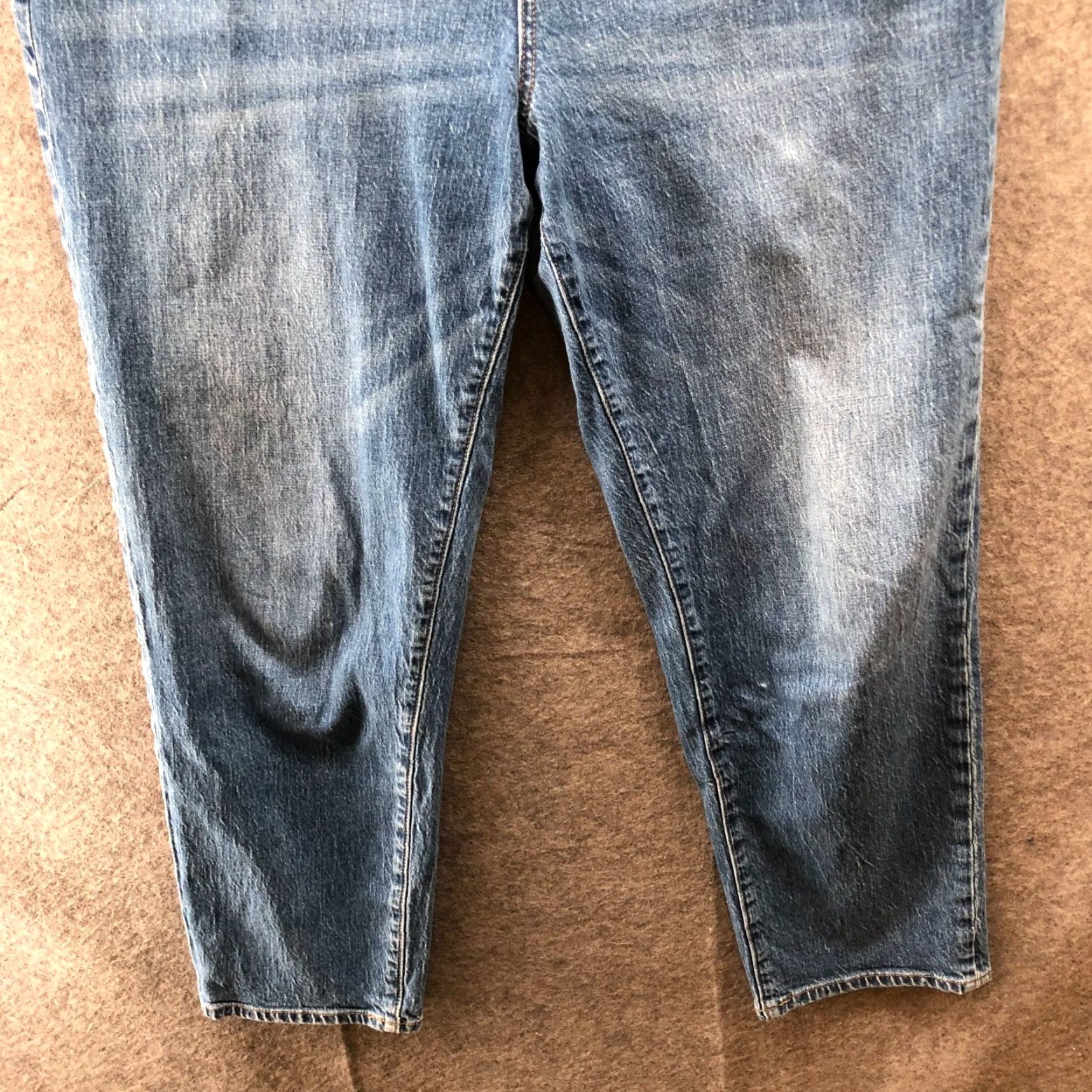 Talbots Talbots Jeans Womens 16 Blue Medium Wash High Rise Relaxed Denim 5-Pocket Stretch Straight Bristol Size 38" / US 16 / IT 52 - 4 Thumbnail