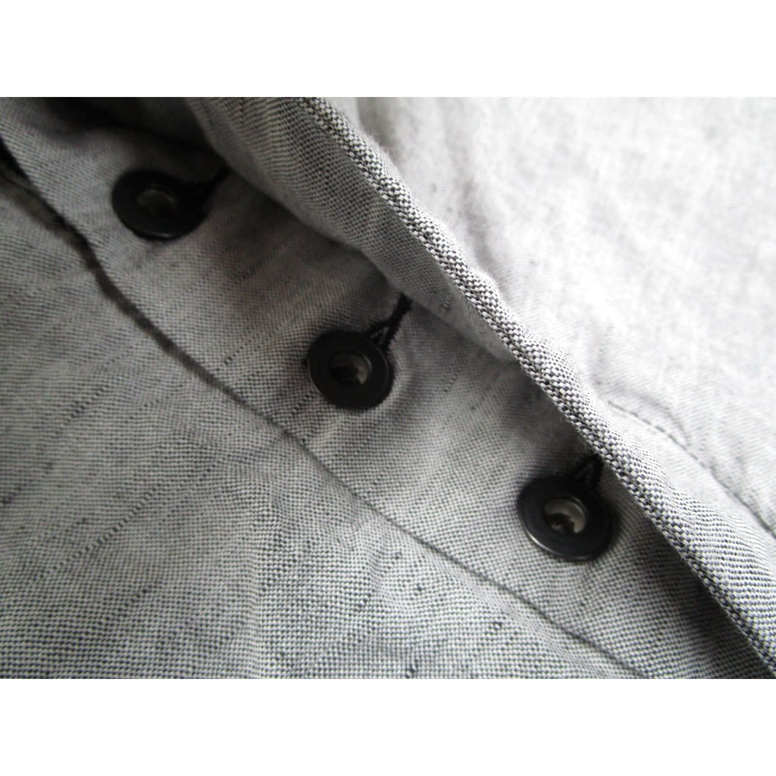 Rag & Bone Rag & Bone Shorts Mens 31 Gray Linen Blend Button Fly 9" Casual Resort Golf Walk Comfortable Pockets Flat Front Cotton Linen Gray 90s? Size US 31 - 6 Thumbnail
