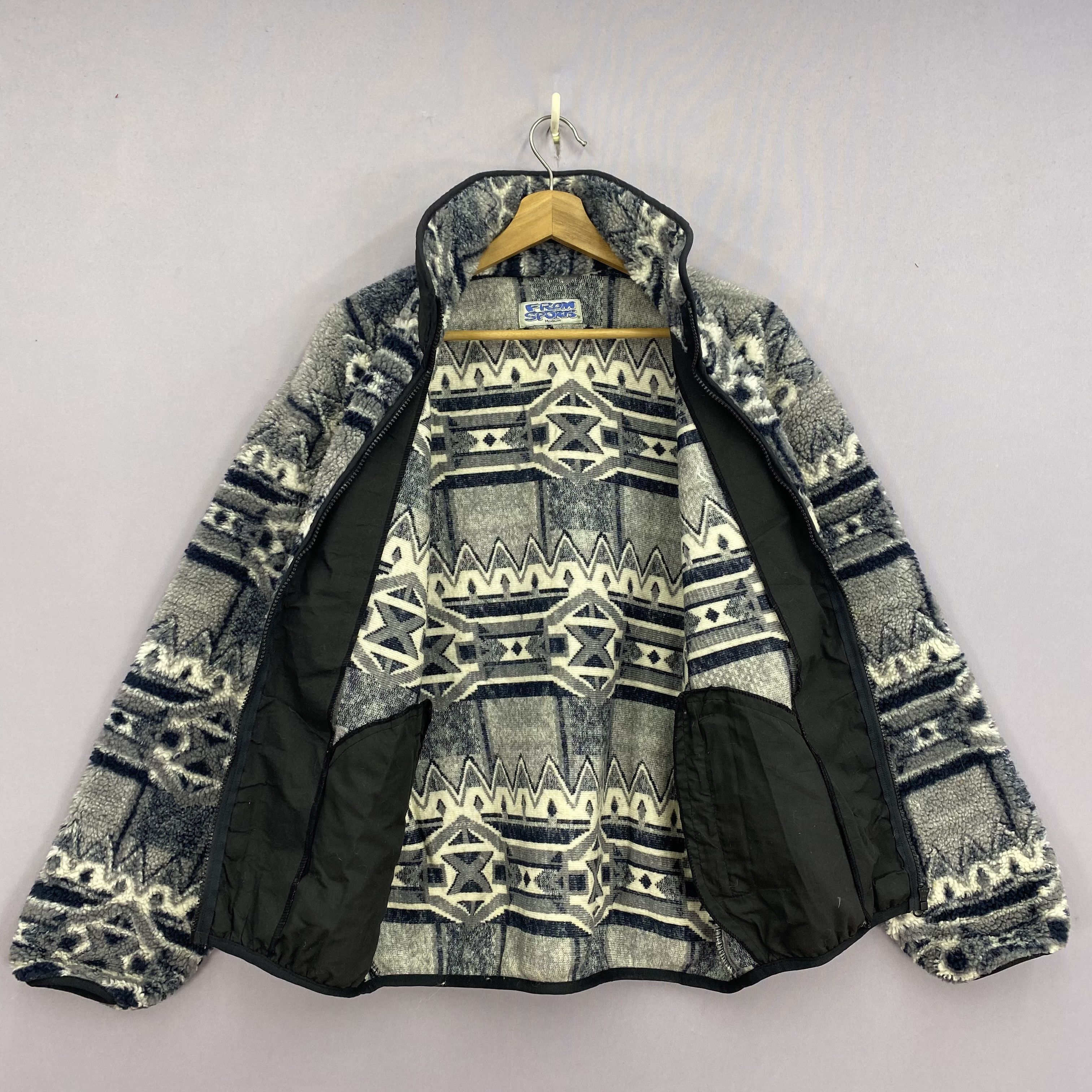 Japanese Brand Vintage From Sport Sweater 90s Fleece Zipper Sweatshirt Size US M / EU 48-50 / 2 - 3 Thumbnail
