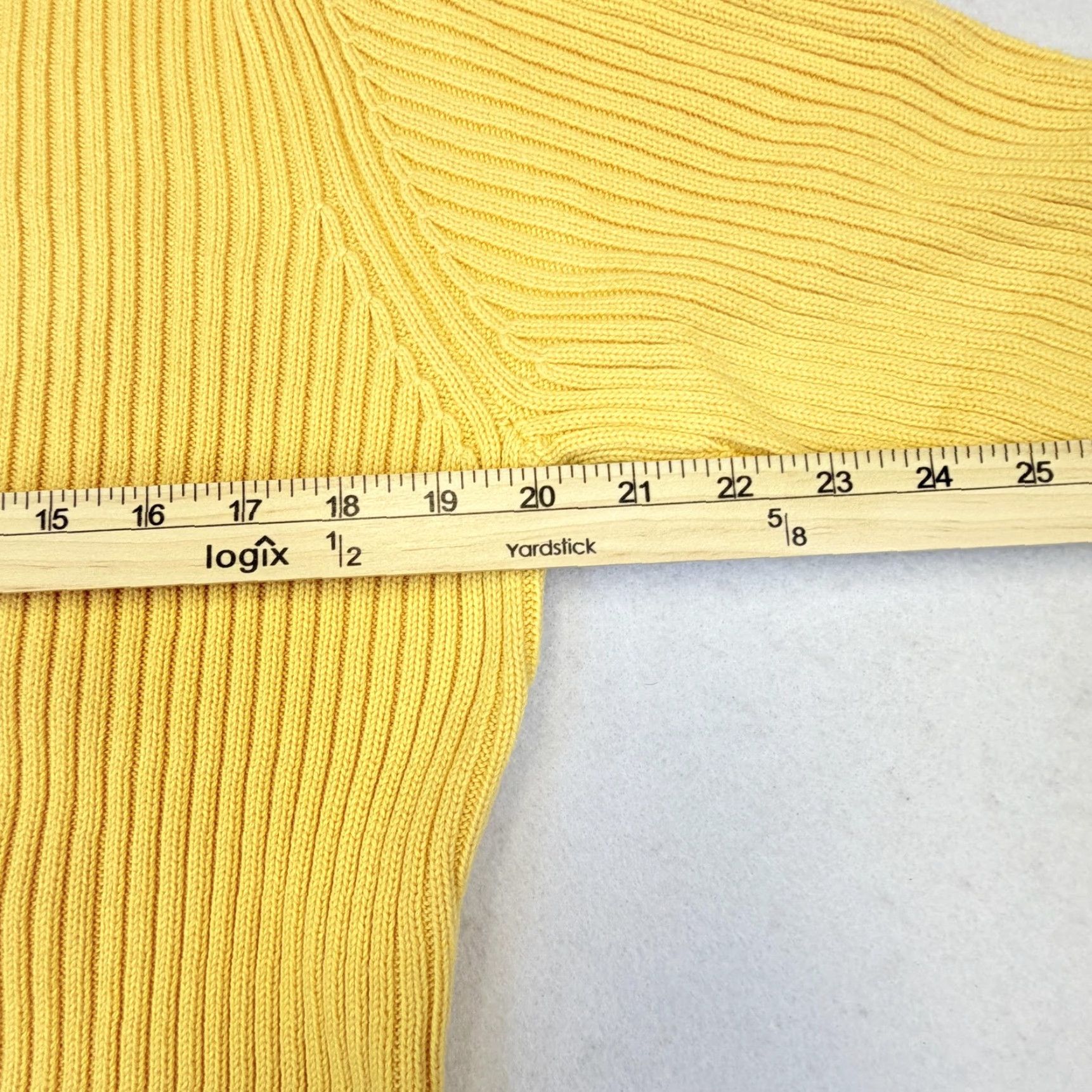 Tommy Hilfiger Tommy Hilfiger Sweater Mens XL Yellow Knit Pullover 1/4 Zip Crew Neck Regular Fit Vintage? No Size US XL / EU 56 / 4 - 6 Thumbnail