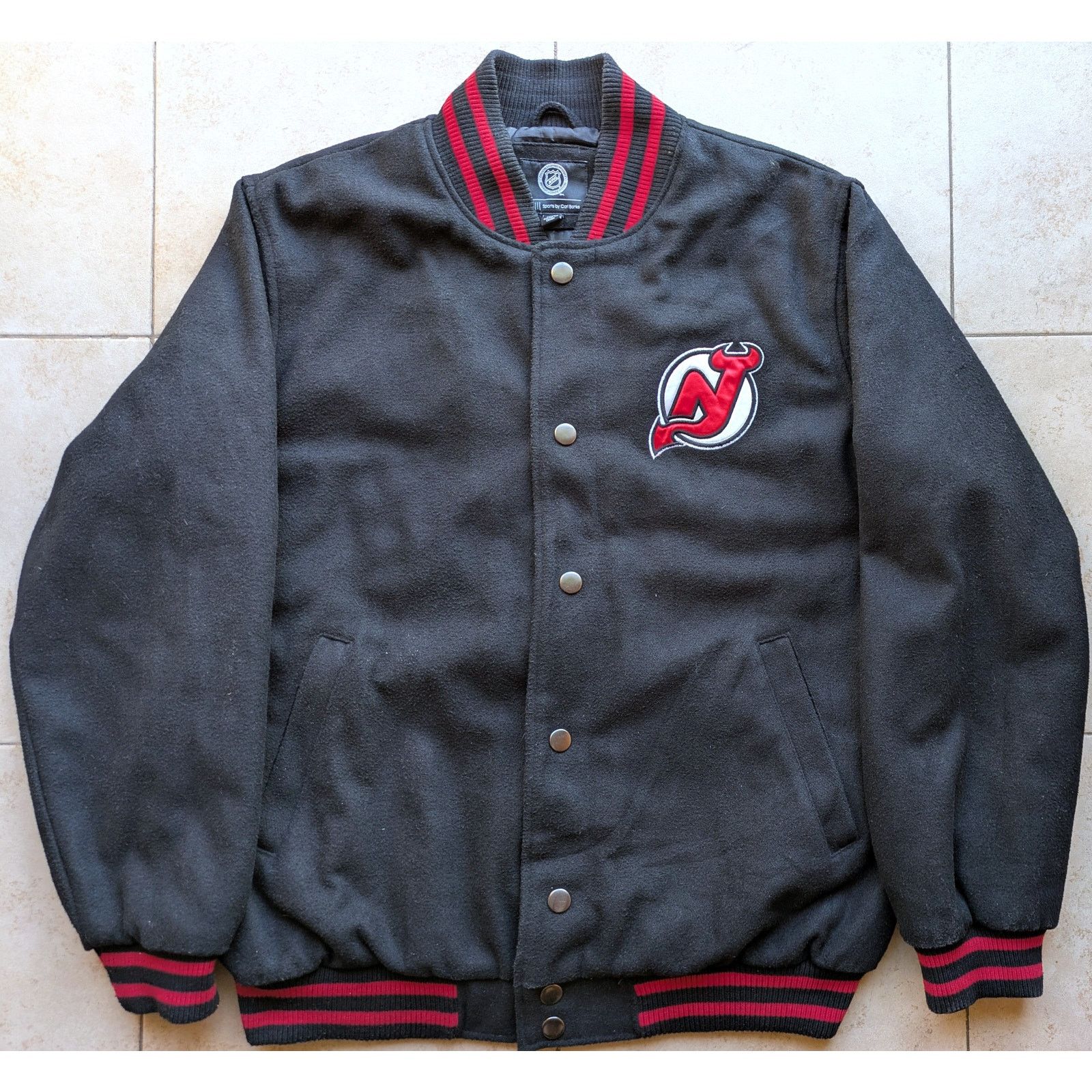 Starter New Jersey Devils 2000s G-III bomber Varsity L black NHL vtg Size US L / EU 52-54 / 3 - 2 Thumbnail