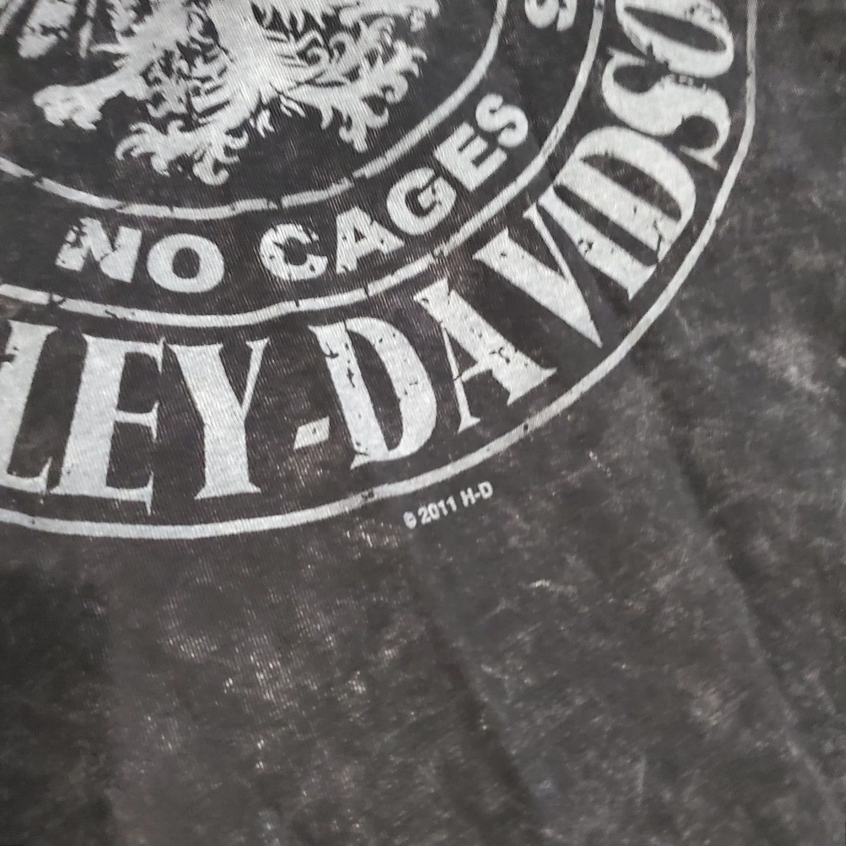 Harley Davidson VINTAGE Harley-Davidson T-Shirt 2XL Black Acid Wash No Cages Adirondack Y2K Size US XXL / EU 58 / 5 - 3 Thumbnail