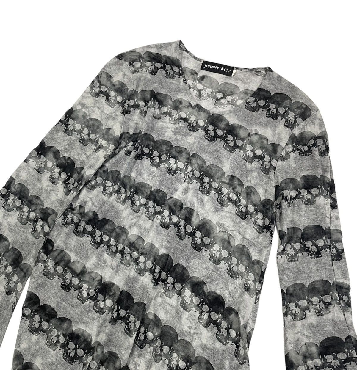 14th Addiction Johnny Wolf Japan Skull Monogram Tshirt Hysteric Style Size US XS / EU 42 / 0 - 1 Thumbnail