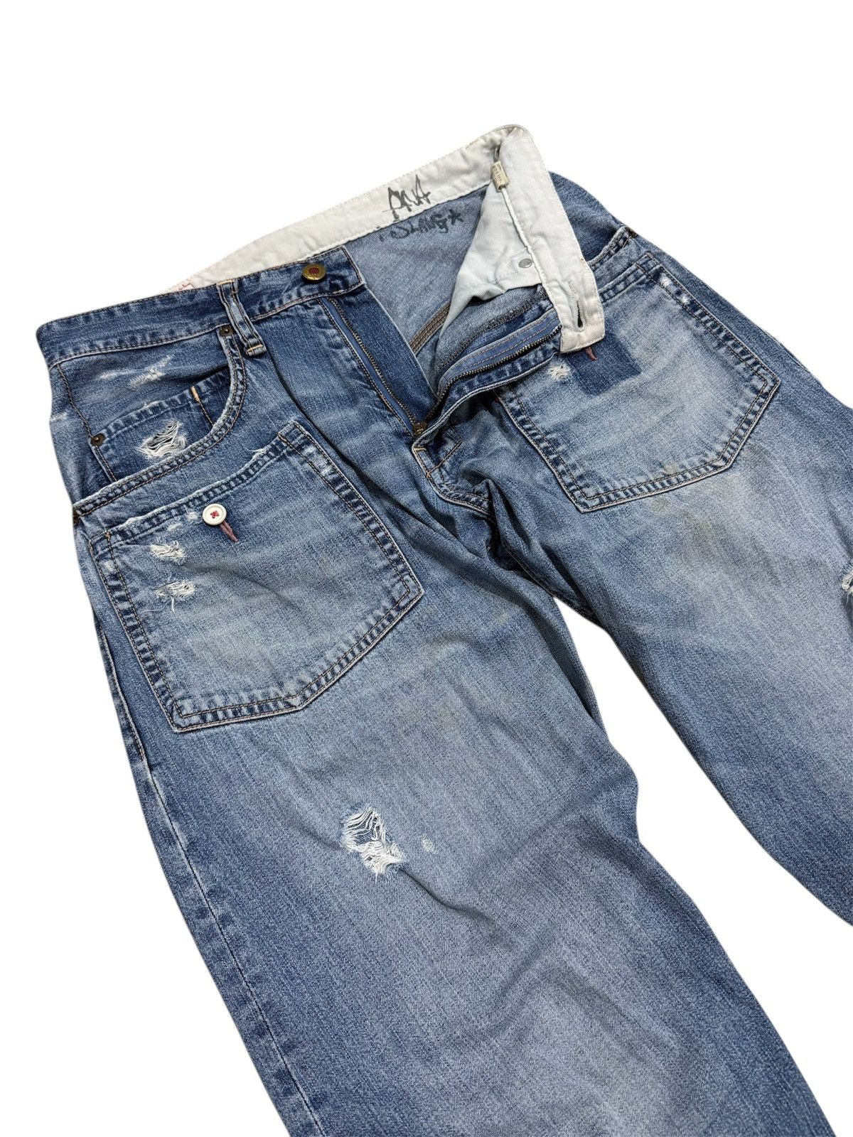 Hysteric Glamour RNA SLANG DISTRESSED CARPANTER JEANS Size US 31 - 3 Thumbnail
