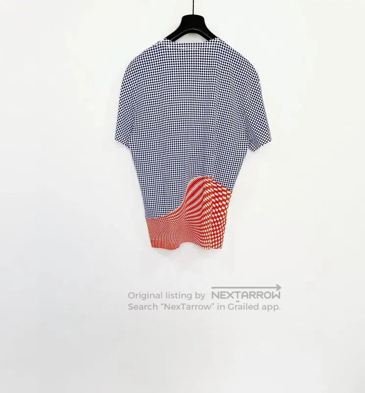 Prada Prada Men's Cotton Check T-Shirt in Navy. Size US M / EU 48-50 / 2 - 2 Thumbnail
