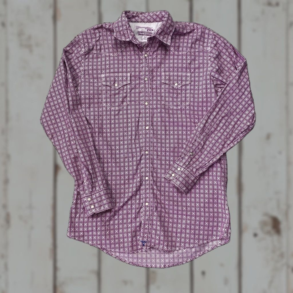 Wrangler Wrangler 20X Competition Mens XLT Western Plaid Pearl Snaps Stretch Shirt Size US XL / EU 56 / 4 - 1 Thumbnail