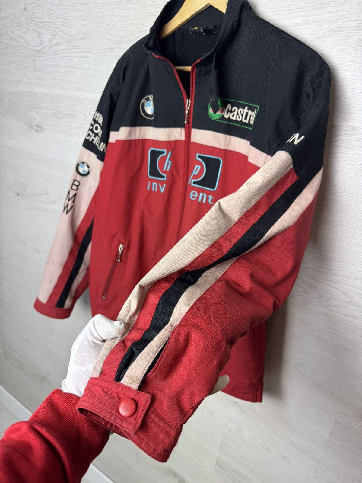 BMW BMW Williams Racing F1 Formula Uno Jacket Red Vintage Size US L / EU 52-54 / 3 - 10 Thumbnail