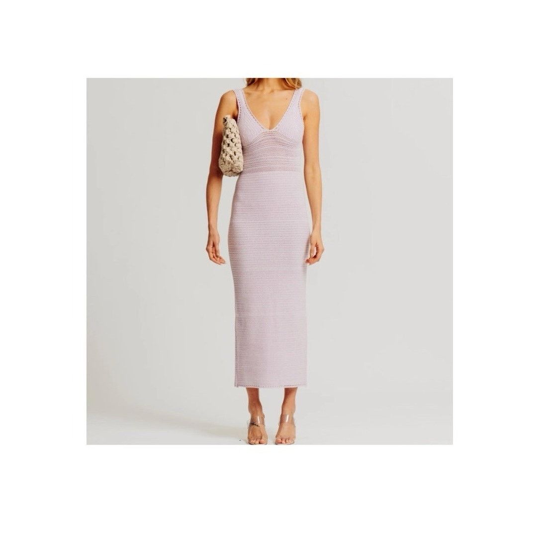 Ronny Kobo Torn by Ronny Kobo Crochet Knit Midi Dress Size S Size S / US 4 / IT 40 - 2 Thumbnail