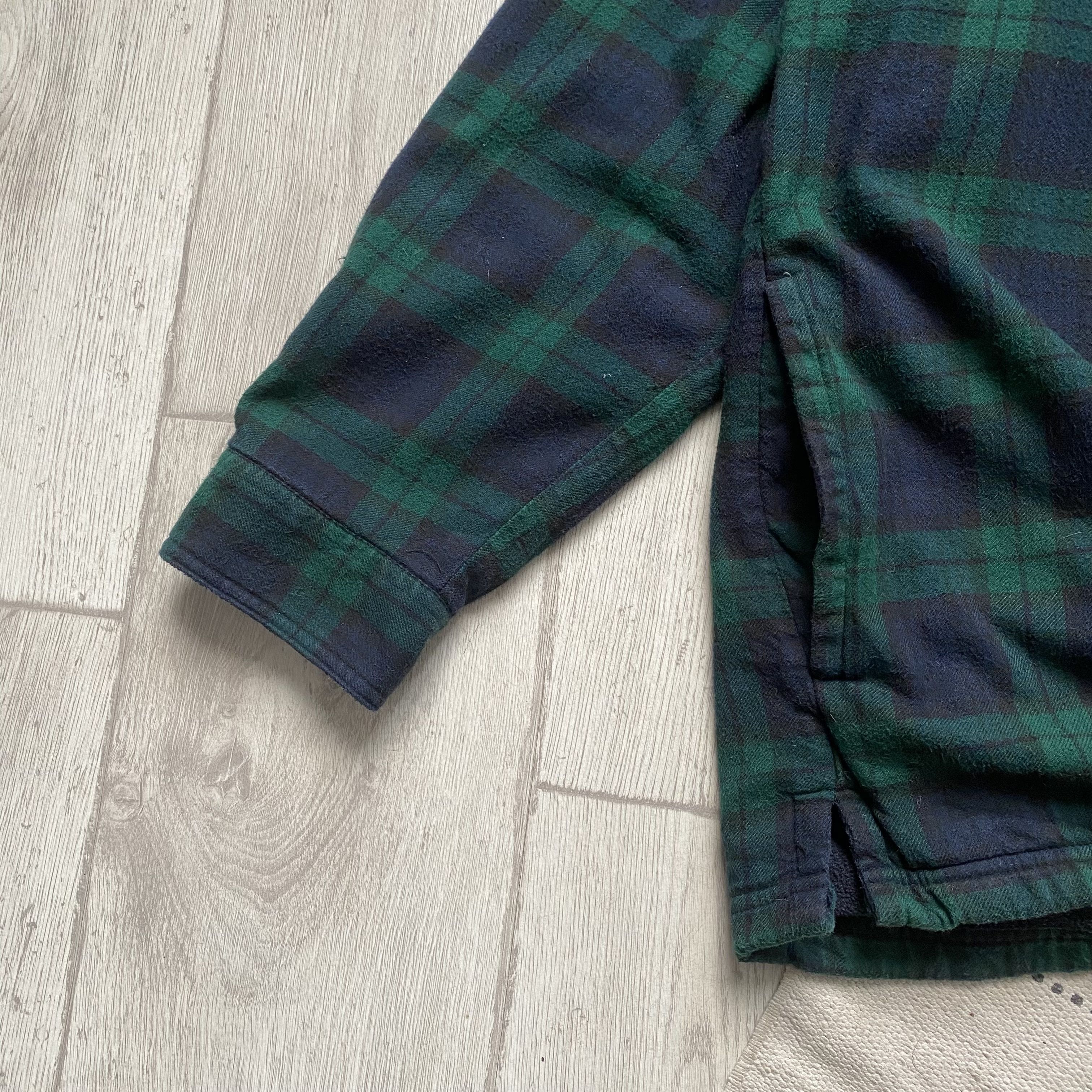 L.L. Bean 🪓 Vintage 90s LL Bean flannel jacket Overshirt Button Up Size US L / EU 52-54 / 3 - 5 Thumbnail