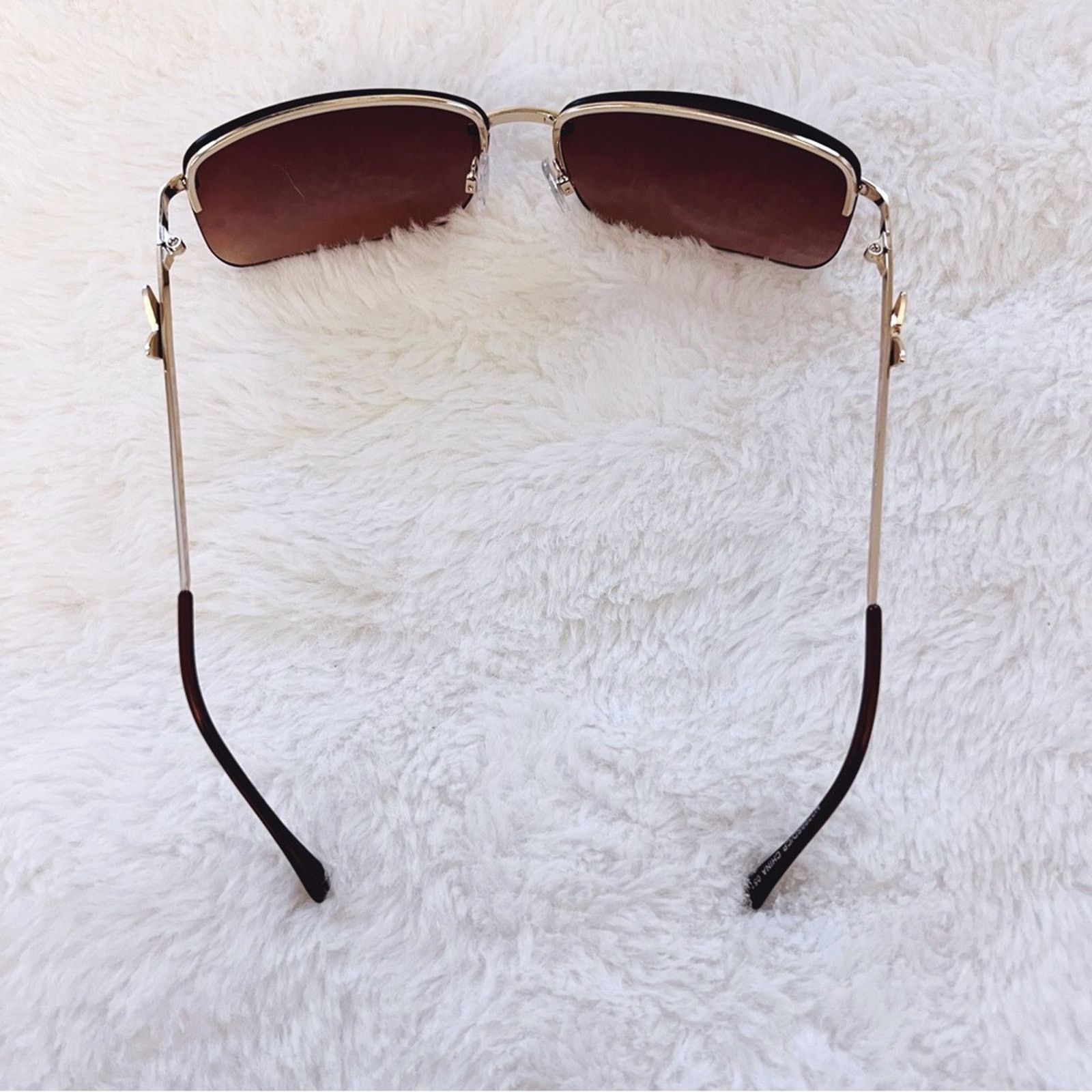 Other Delia Brown Rimless Butterfly Accent Sunglasses Size ONE SIZE - 9 Thumbnail