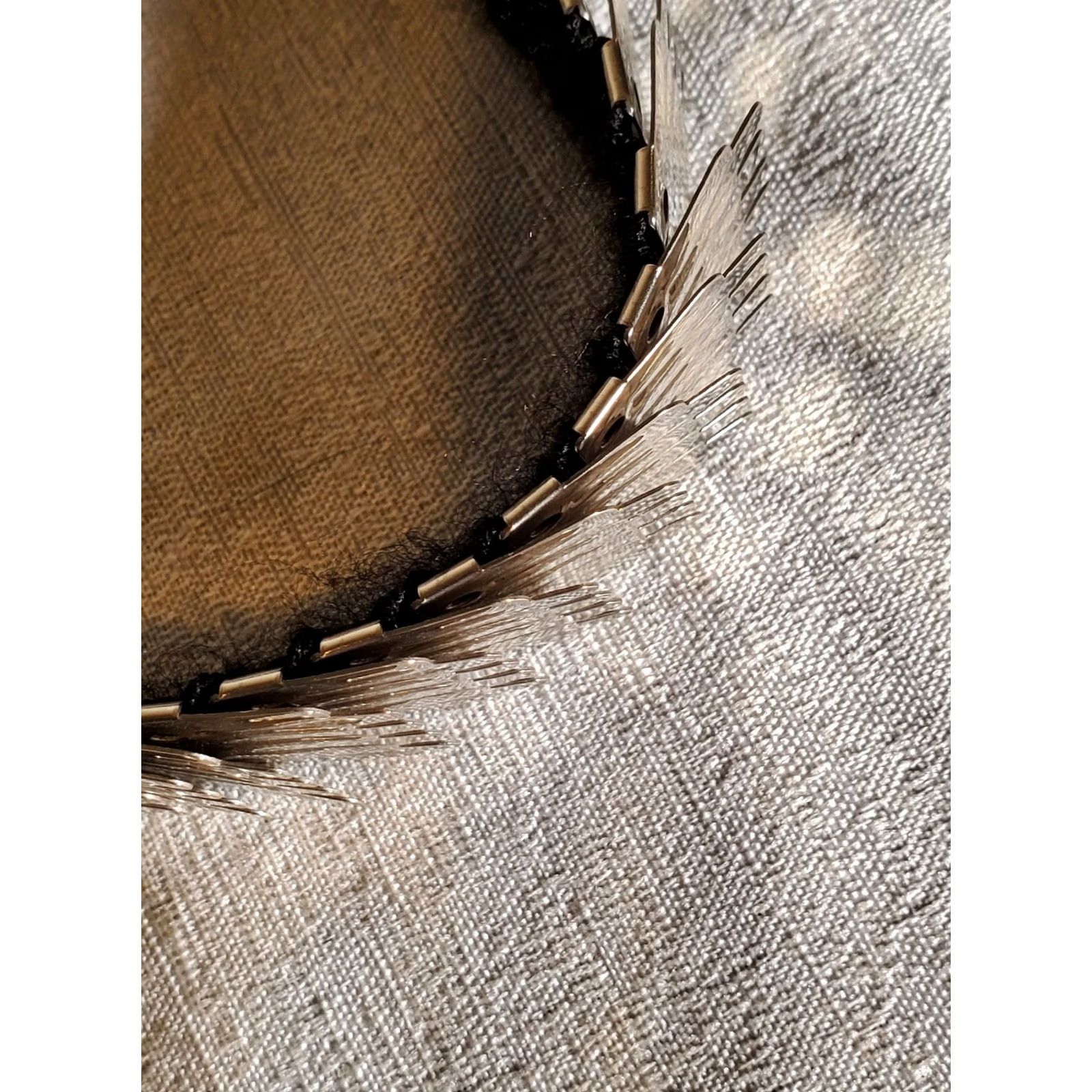 Vintage Vintage Elastic Silver-Tone Snake Scale Metal Belt Womens One Size - 31" x 1" Size ONE SIZE - 4 Thumbnail