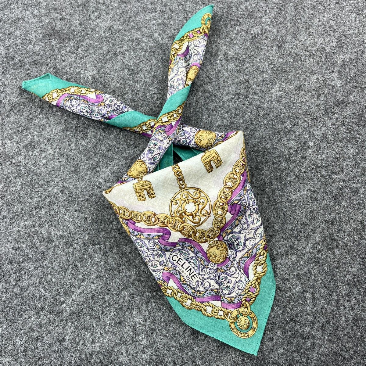 Celine Celine Handkerchief / Bandana / Neckerchief B701 Size ONE SIZE - 7 Thumbnail