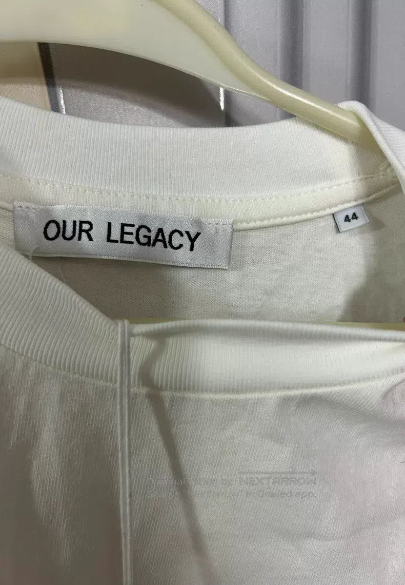 Our Legacy Our Legacy White Short Sleeve T-Shirt with Red Print Desig Size US S / EU 44-46 / 1 - 3 Thumbnail