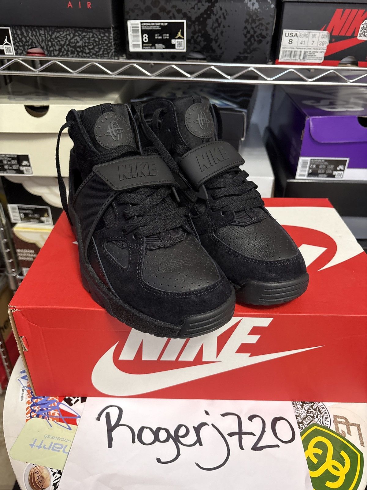 Nike Triple Black Nike Air Huarache Trainer Size US 8 / EU 41 - 4 Thumbnail