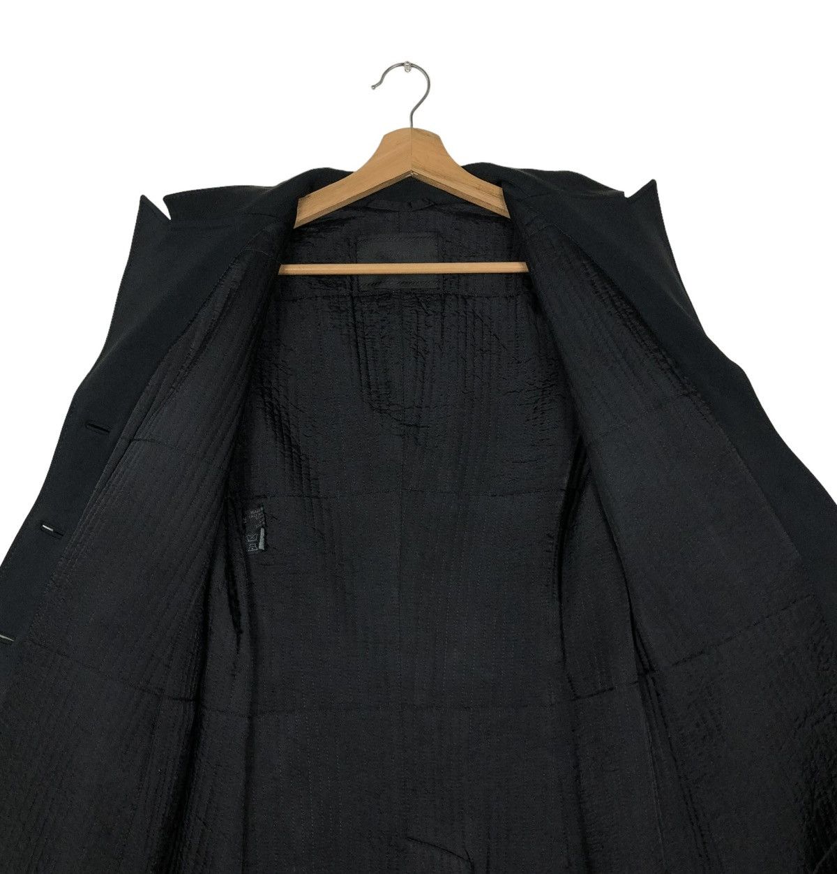 Prada 🔥RICH BLACK VINTAGE PRADA MILANO BONDAGE BELT JACKET Size M / US 6-8 / IT 42-44 - 15 Thumbnail