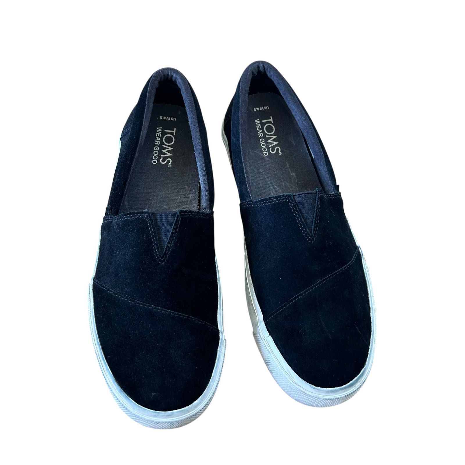 Toms Toms Black Suede Slip On Sneakers Sz 8.5 Size US 8.5 / IT 38.5 - 2 Thumbnail