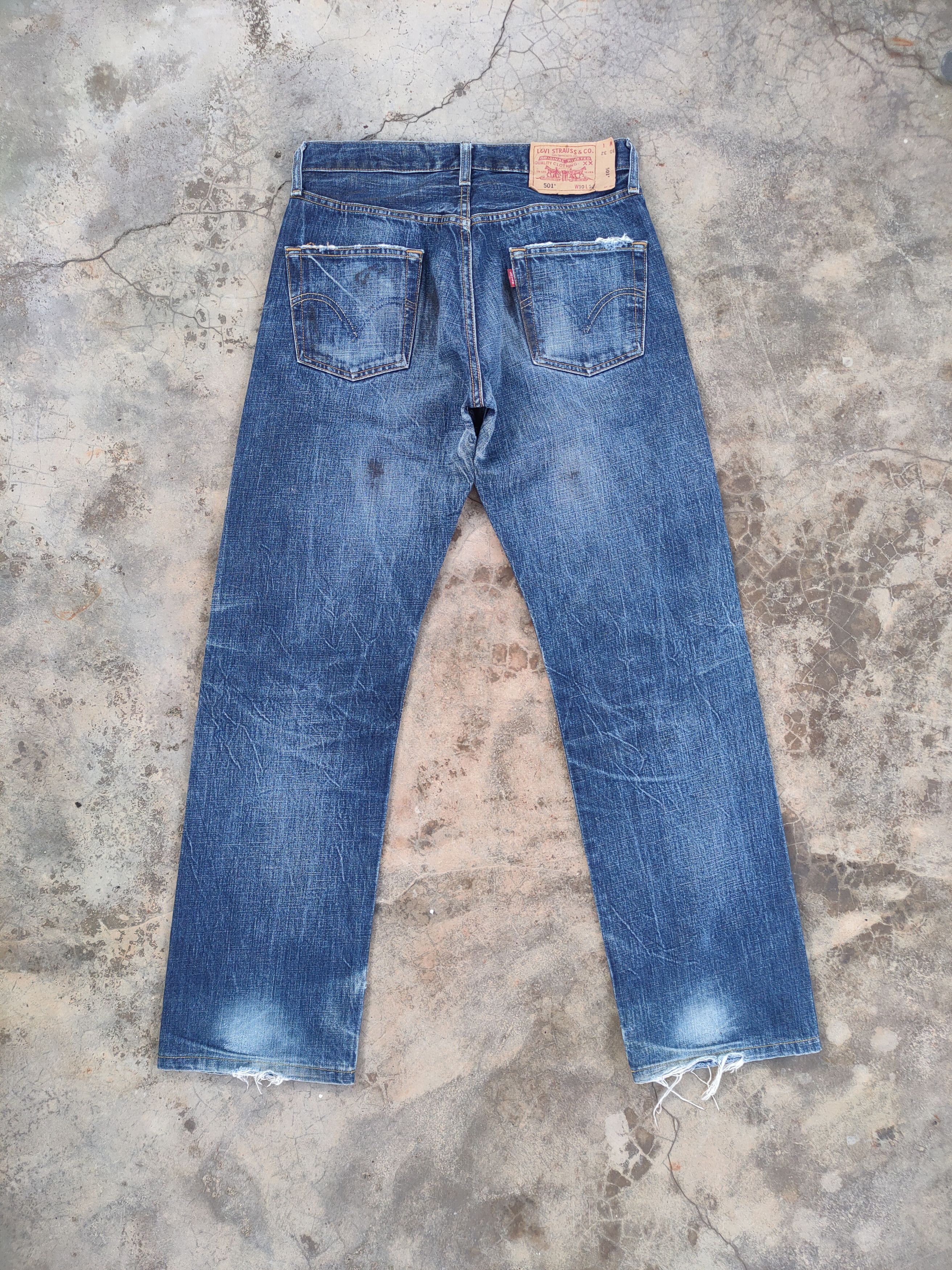 Jean × Levi's Vintage Clothing W30 VINTAGE LEVI'S 501 RUSTY DISTRESSED JEAN DENIM PANTS Size US 30 / EU 46 - 7 Thumbnail