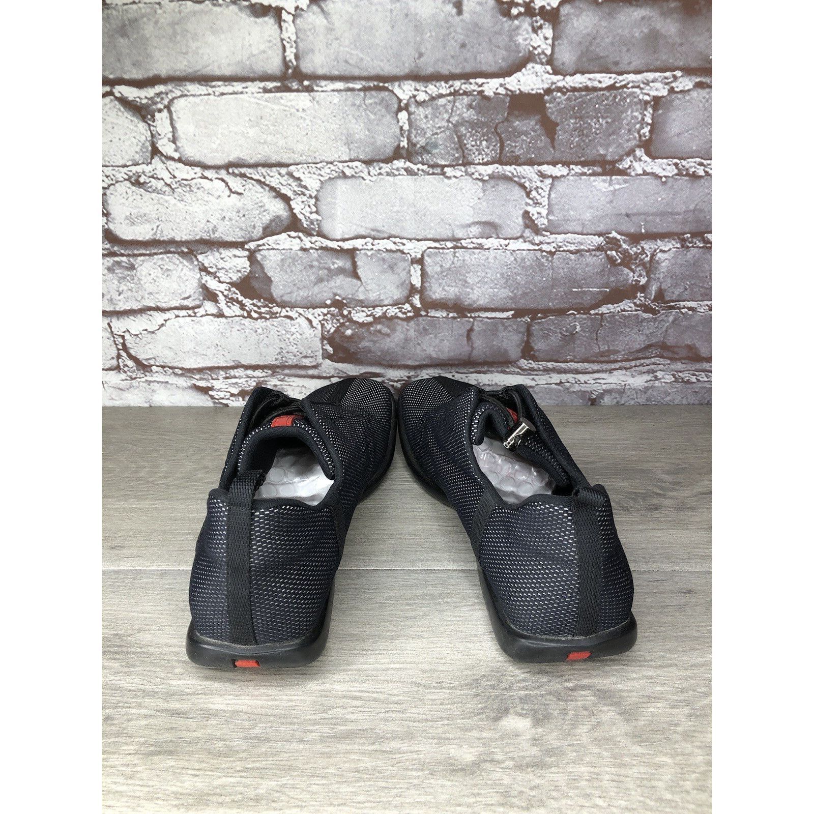 Prada Prada Sport Black Mesh Synthetic Drawstring Driving Shoes Wo Size US 8 / IT 38 - 5 Thumbnail