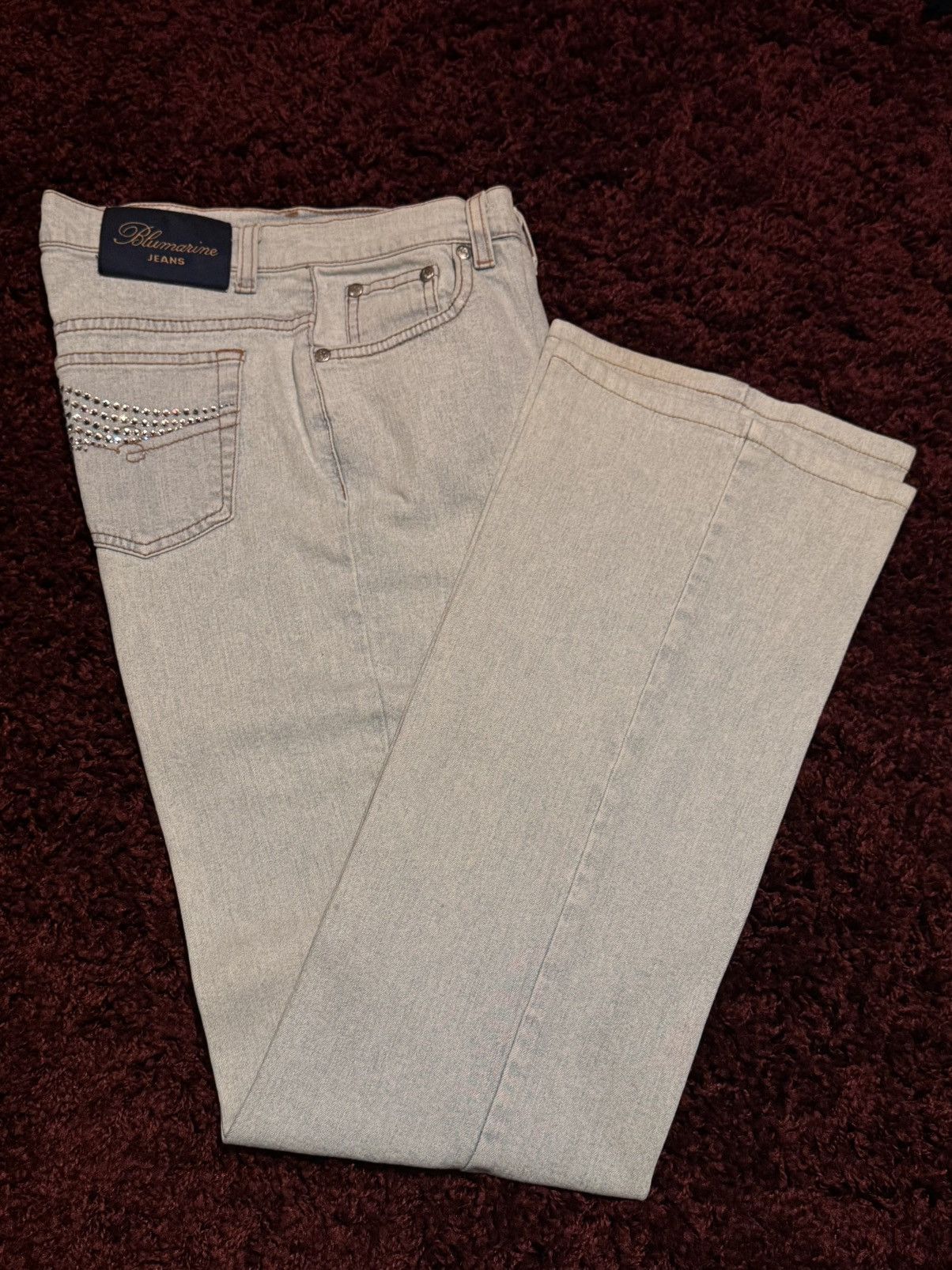 Blumarine Blumarine Y2K Sparkle Jeans Size 31" - 1 Thumbnail