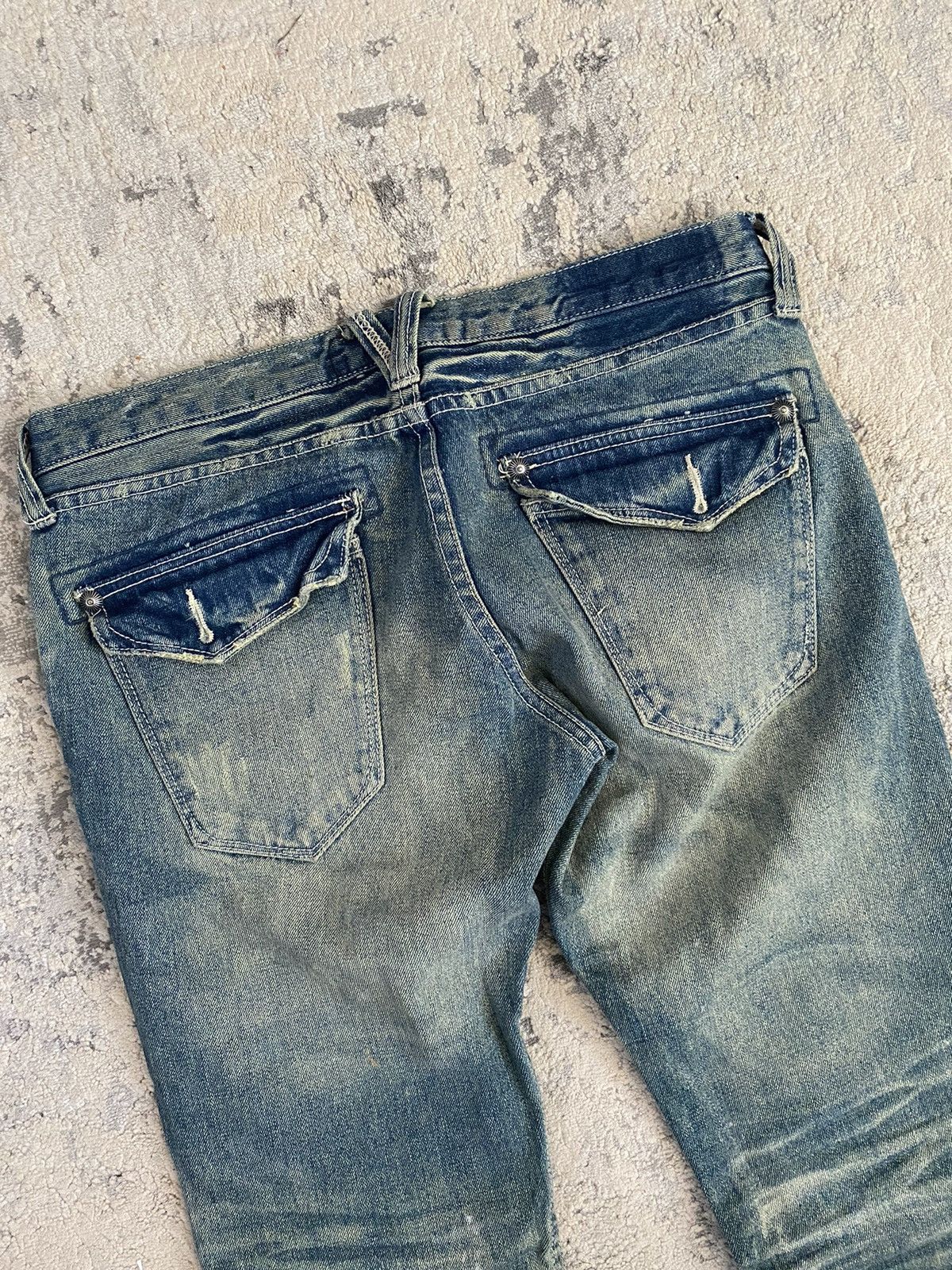 JACKROSE Jack Rose Luv Maison - Painter Flared Low Waist Jeans Size US 29 - 8 Thumbnail