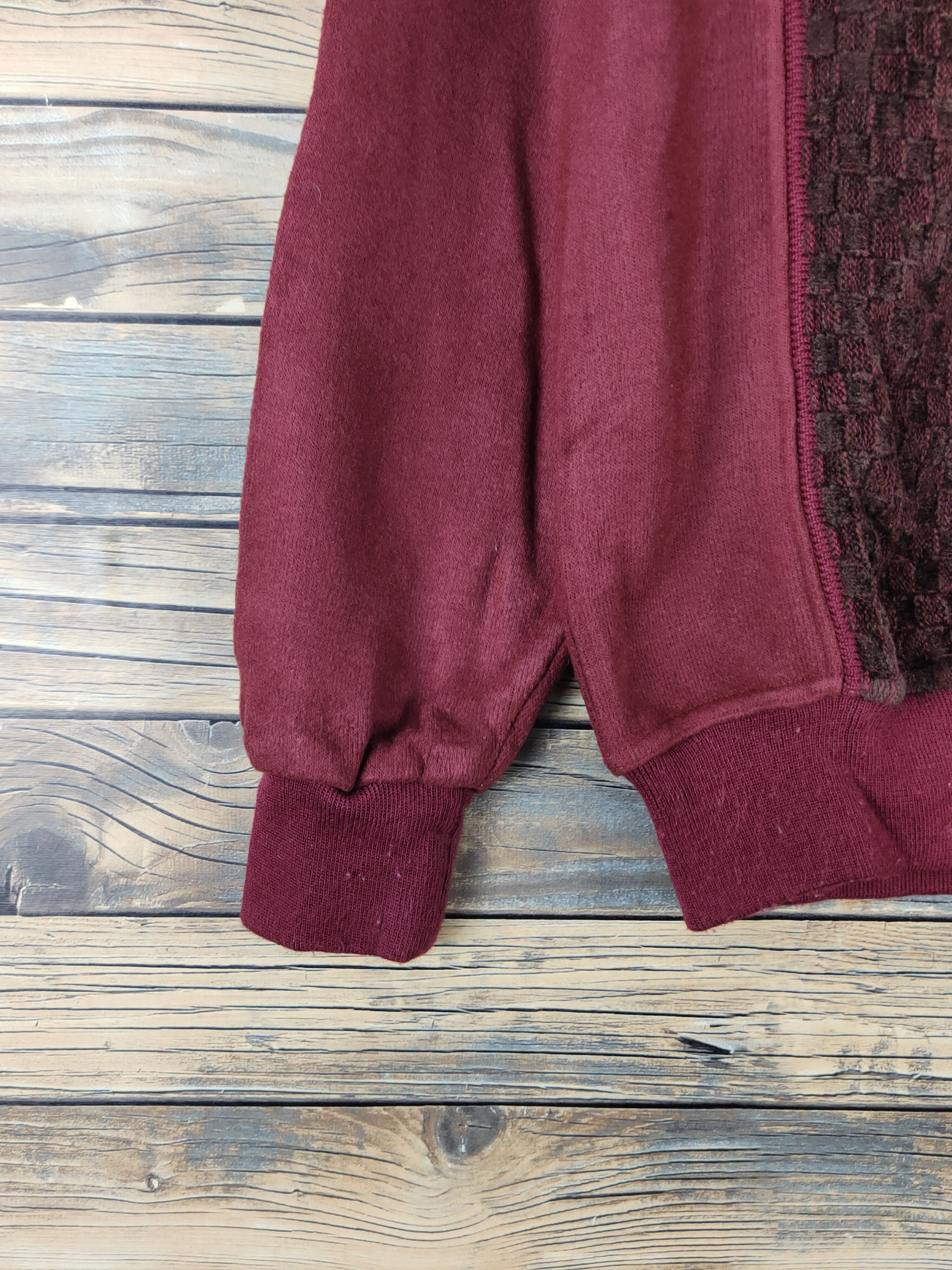 Homespun Knitwear × Japanese Brand × Vintage Destinare Maroon Knitwear Sweatshirts #W1255 Size US M / EU 48-50 / 2 - 5 Thumbnail