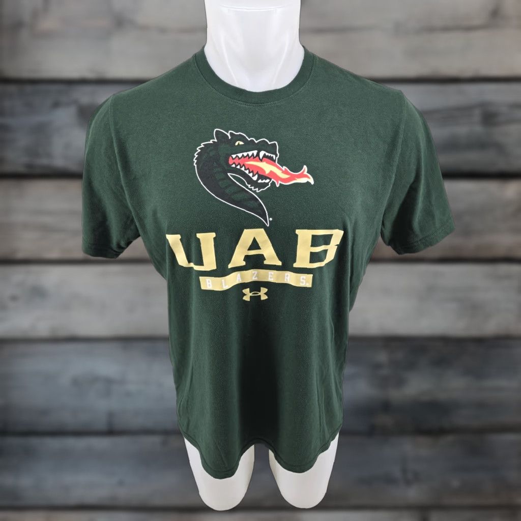 Under Armour UAB Blazers Under Armour Short Sleeve Shirt Men's Large Green Size US L / EU 52-54 / 3 - 1 Thumbnail