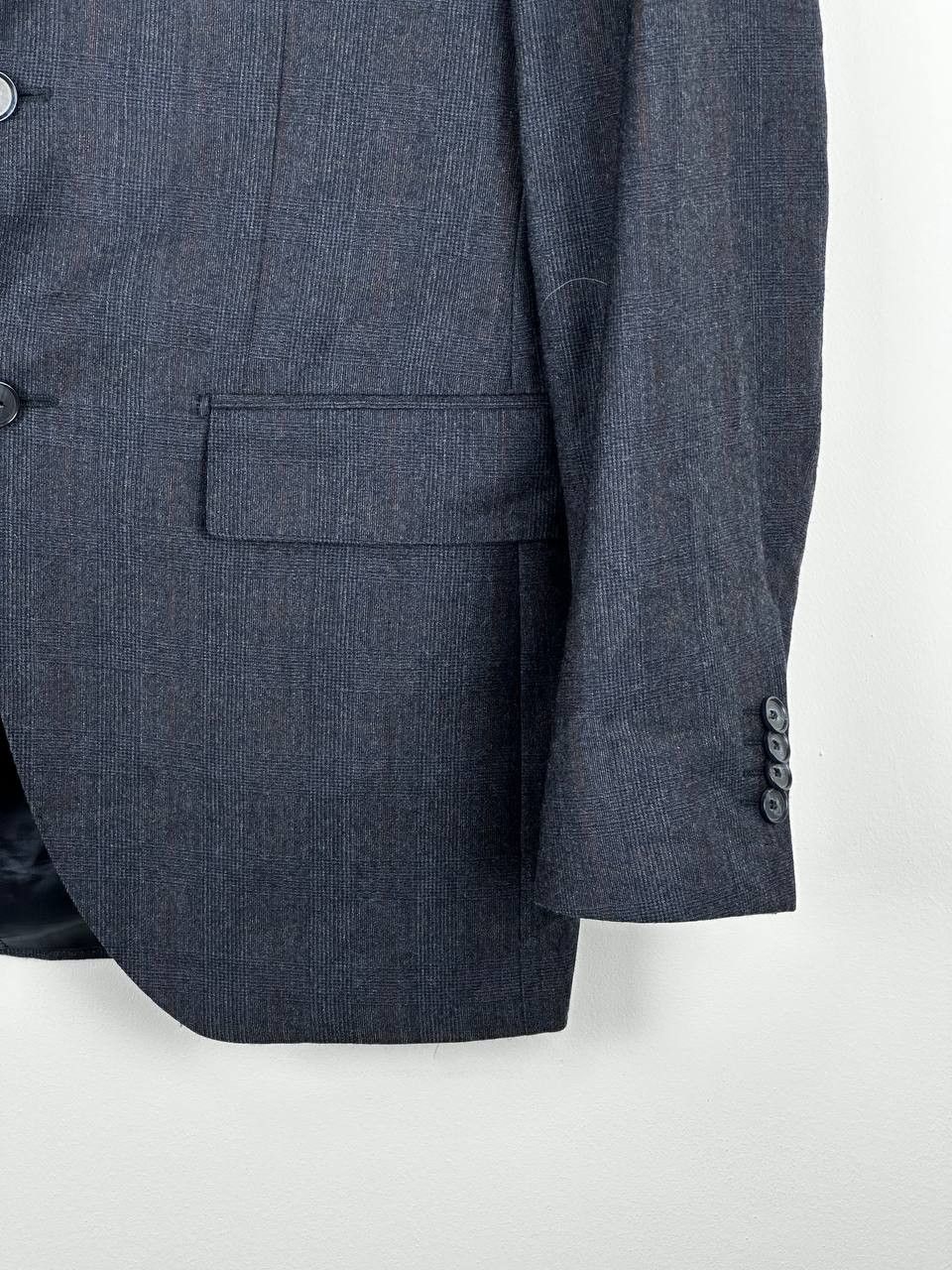 L.B.M. 1911 LBM 1911 Tailored Lana Wool Check Blazer Size 46R - 7 Thumbnail