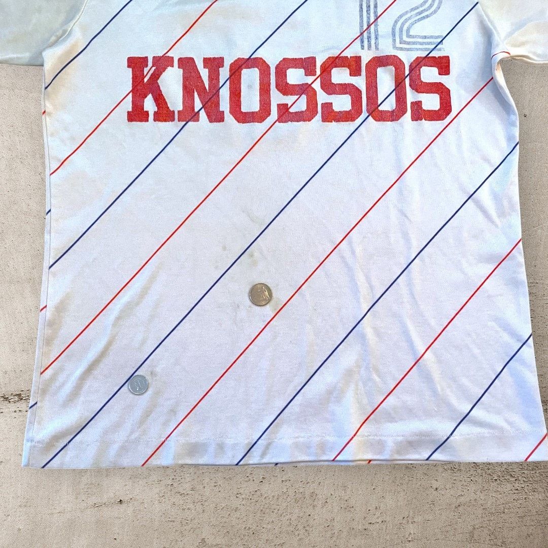 Adidas × Vintage Vintage 80s Adidas Knossos Soccer Football Faded Jersey Size US L / EU 52-54 / 3 - 7 Thumbnail