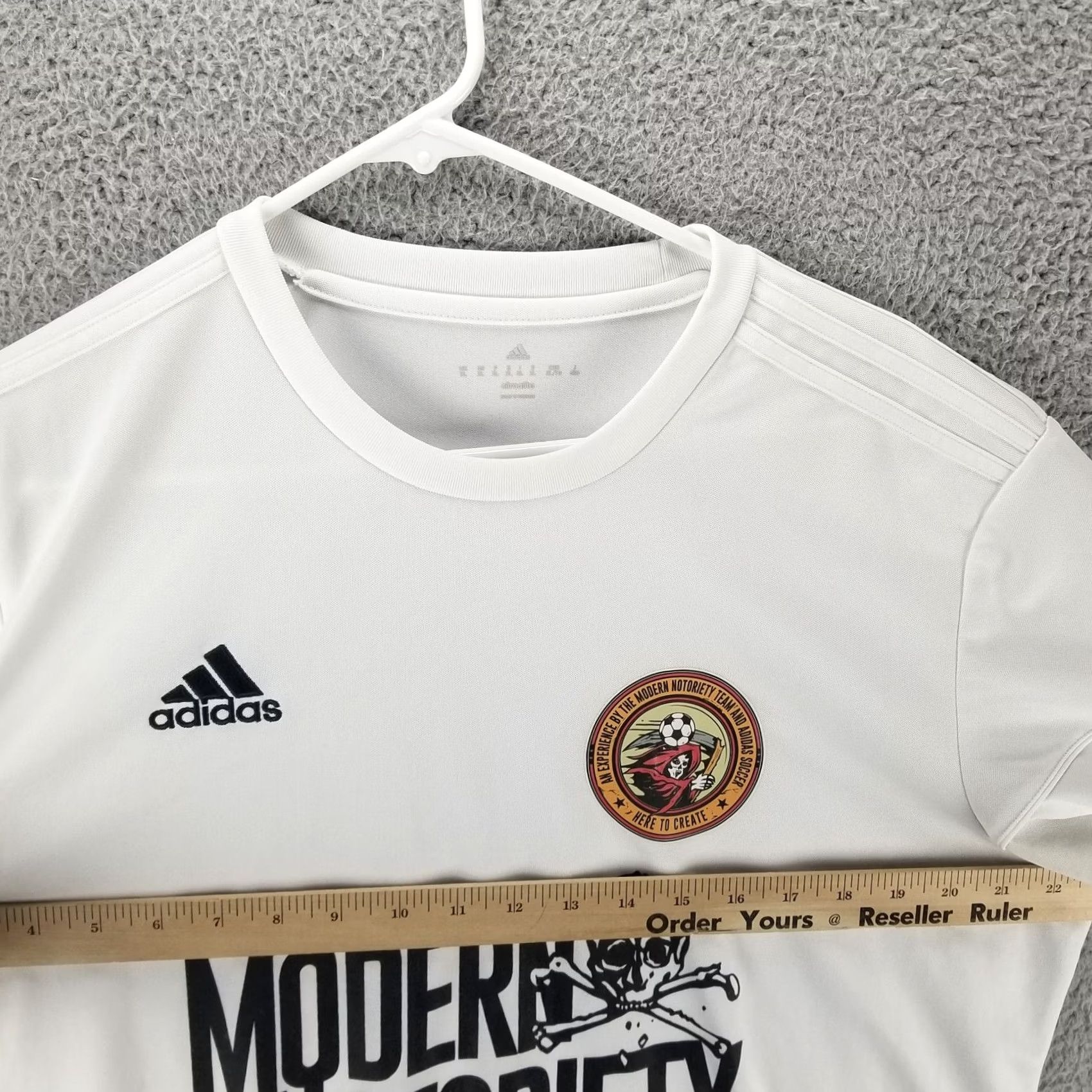 Adidas Adidas x Modern Notoriety Climalite Jersey Men XL White Soccer Long Sleeve Shirt Size US XL / EU 56 / 4 - 6 Thumbnail