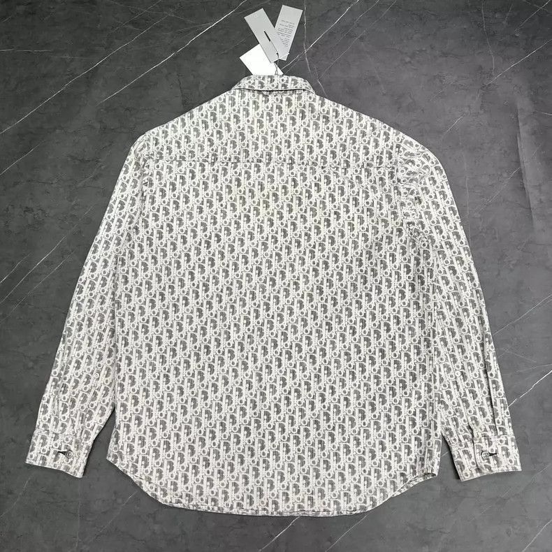 Dior Dior Gray Logo Denim Shirt Jacket-2505 Size US M / EU 48-50 / 2 - 2 Thumbnail