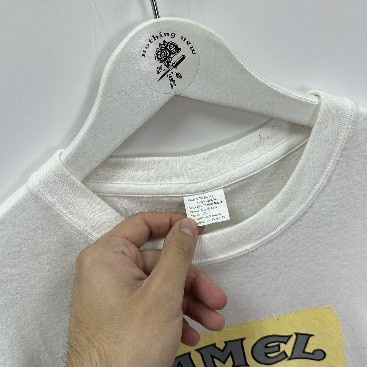 Vintage Vintage 90s Ramel Camel humor sex tee Condom promo y2k hype Size US XXL / EU 58 / 5 - 5 Thumbnail