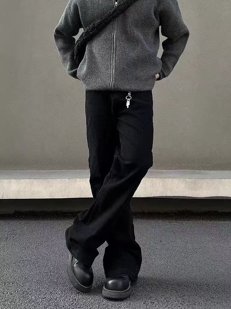Japanese Brand High Street Black Machete Micro Flare Jeans Size US 34 / EU 50 - 4 Thumbnail