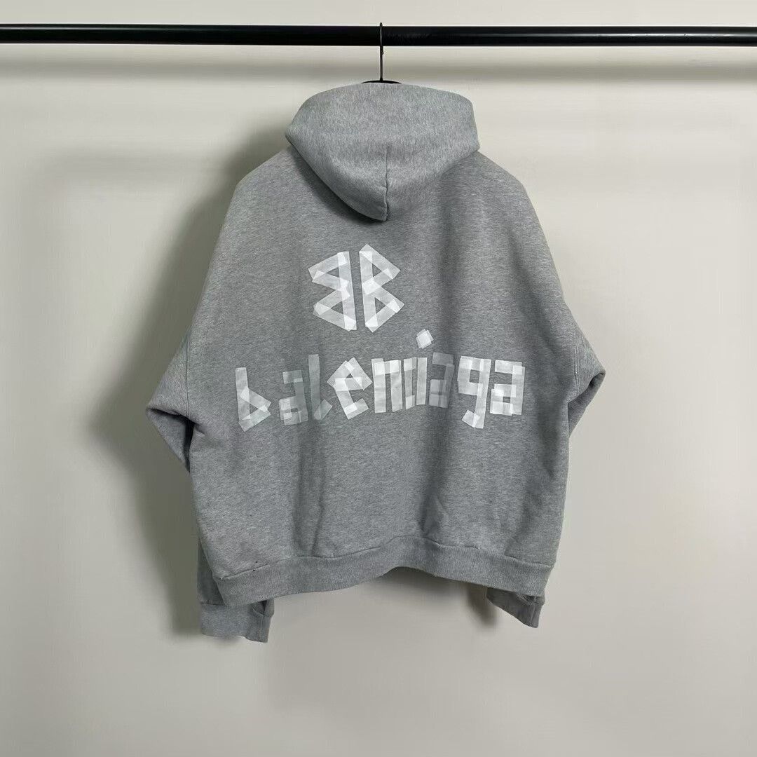 Balenciaga balenciaga gray distressed hoodie Size US M / EU 48-50 / 2 - 2 Thumbnail