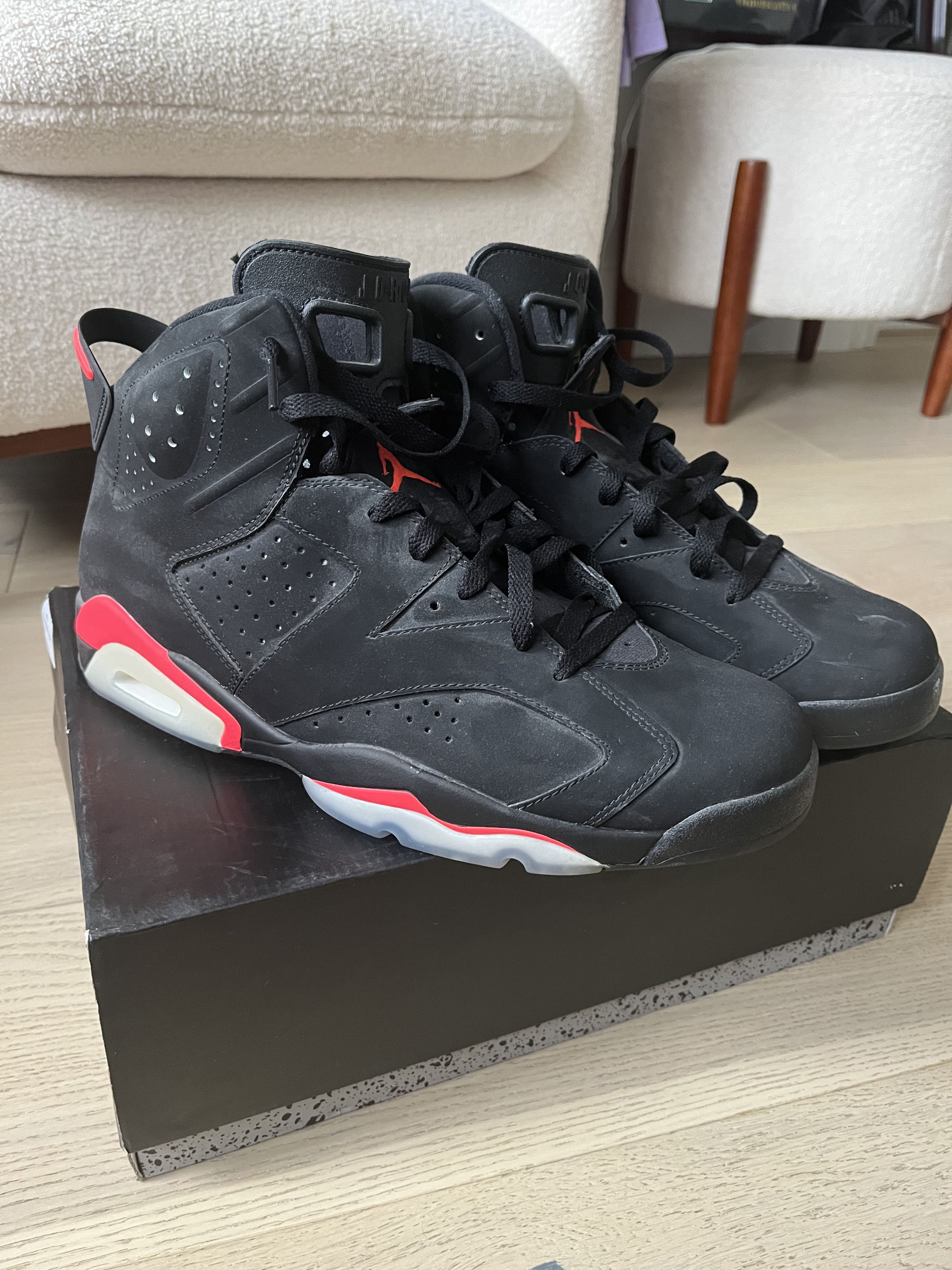 Jordan Brand Jordan 6 Retro Black Infrared Size US 13 / EU 46 - 6 Thumbnail