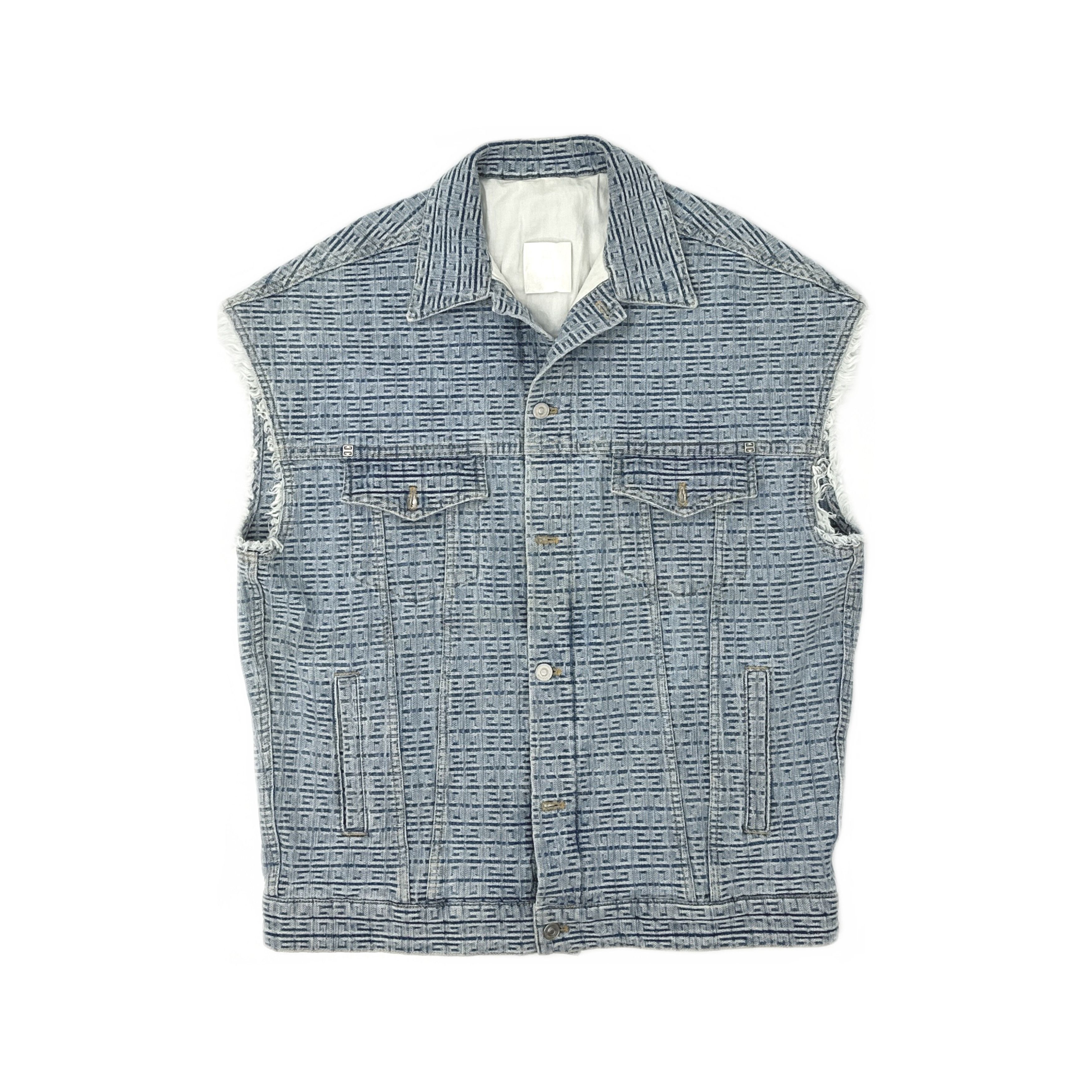 Givenchy Givenchy Logo Denim Vest Size S Size US S / EU 44-46 / 1 - 1 Thumbnail
