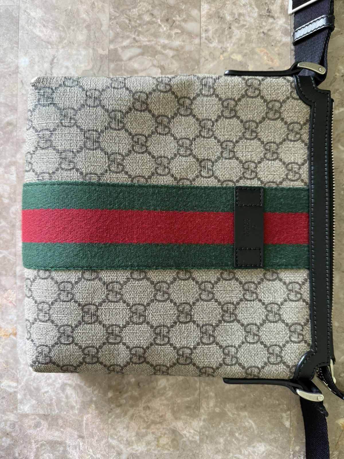 Gucci Gucci Web GG Supreme Messenger Bag Size ONE SIZE - 2 Thumbnail