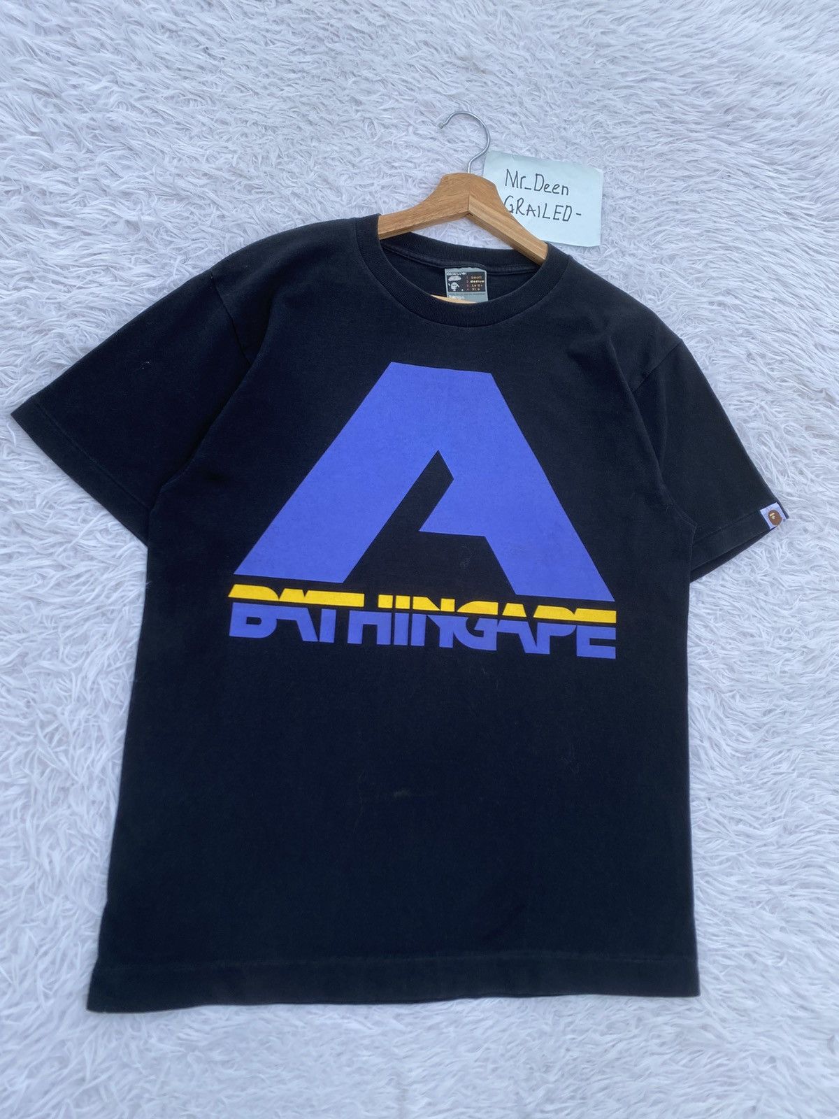 Bape Rare Vintage A Bathing Ape Black Tshirt Ideograph Size US M / EU 48-50 / 2 - 2 Thumbnail