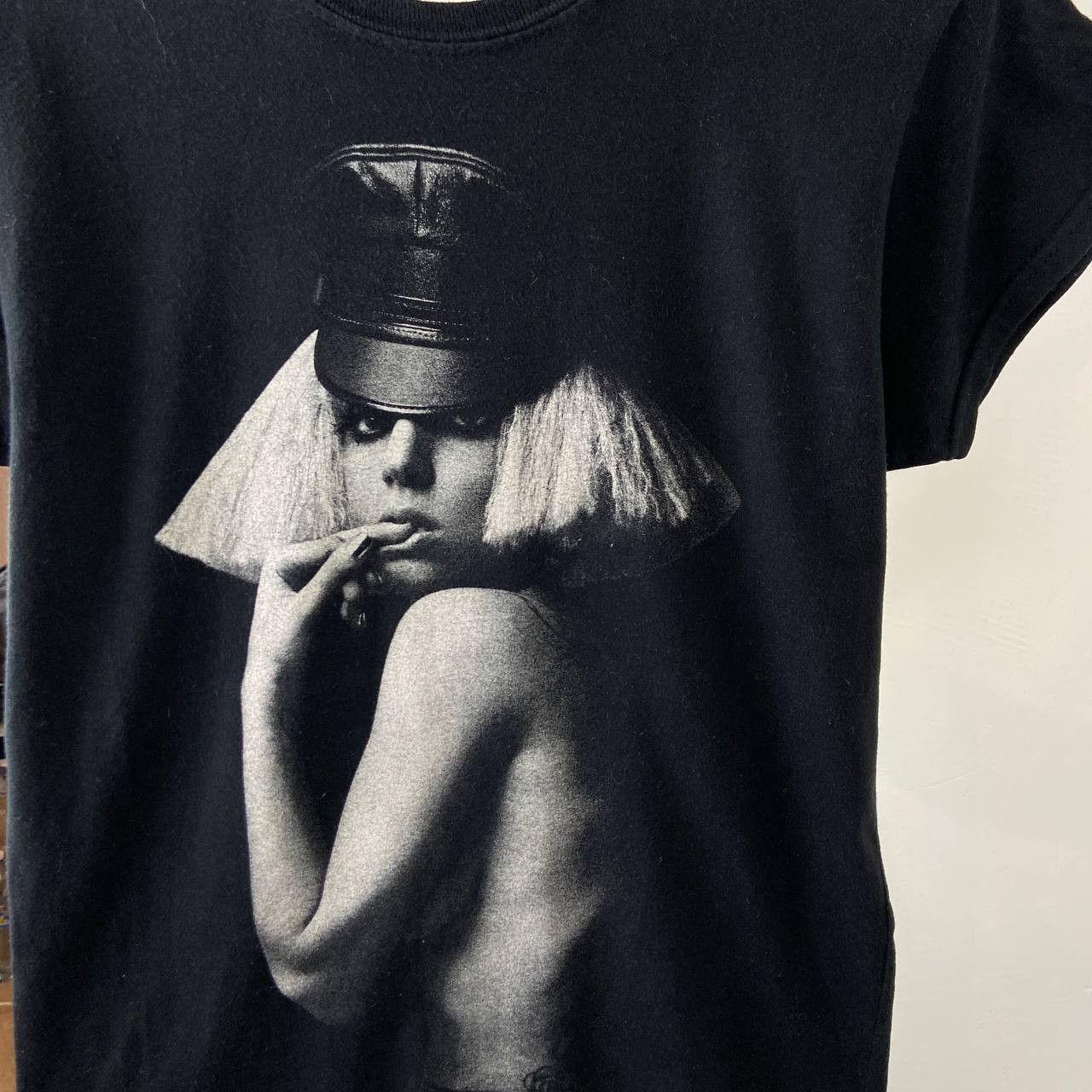 Band Tees Lady Gaga Pop AOP Face Logo Womens T-Shirt Size S / US 4 / IT 40 - 3 Thumbnail