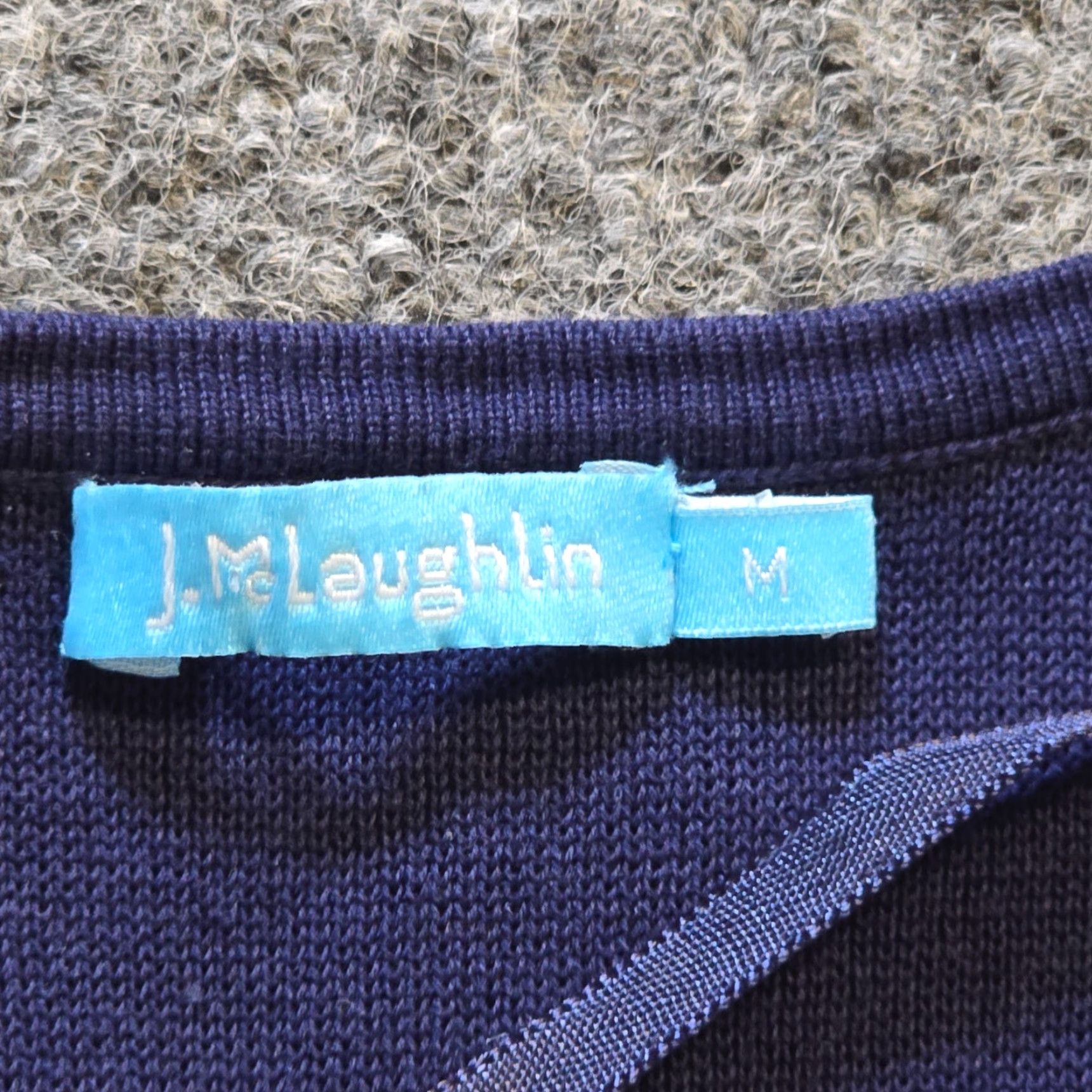 J.McLaughlin J. McLaughlin Sweater Cardigan Womens Medium Blue Fringe Pockets Preppy Casual Dressy Everyday Knit Shirt? Size M / US 6-8 / IT 42-44 - 4 Thumbnail