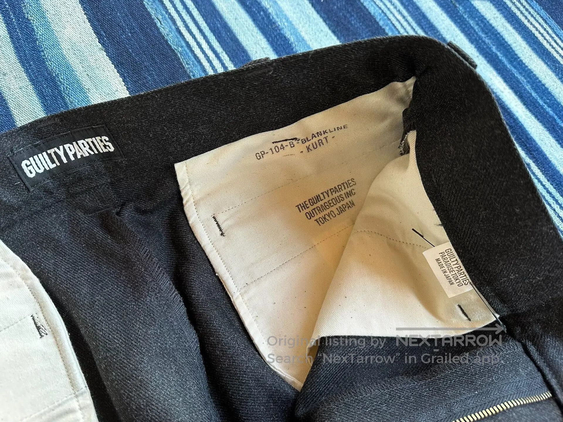 Wacko Maria Thom Browne Navy Stripe Sweatpants. Size US 32 / EU 48 - 6 Thumbnail