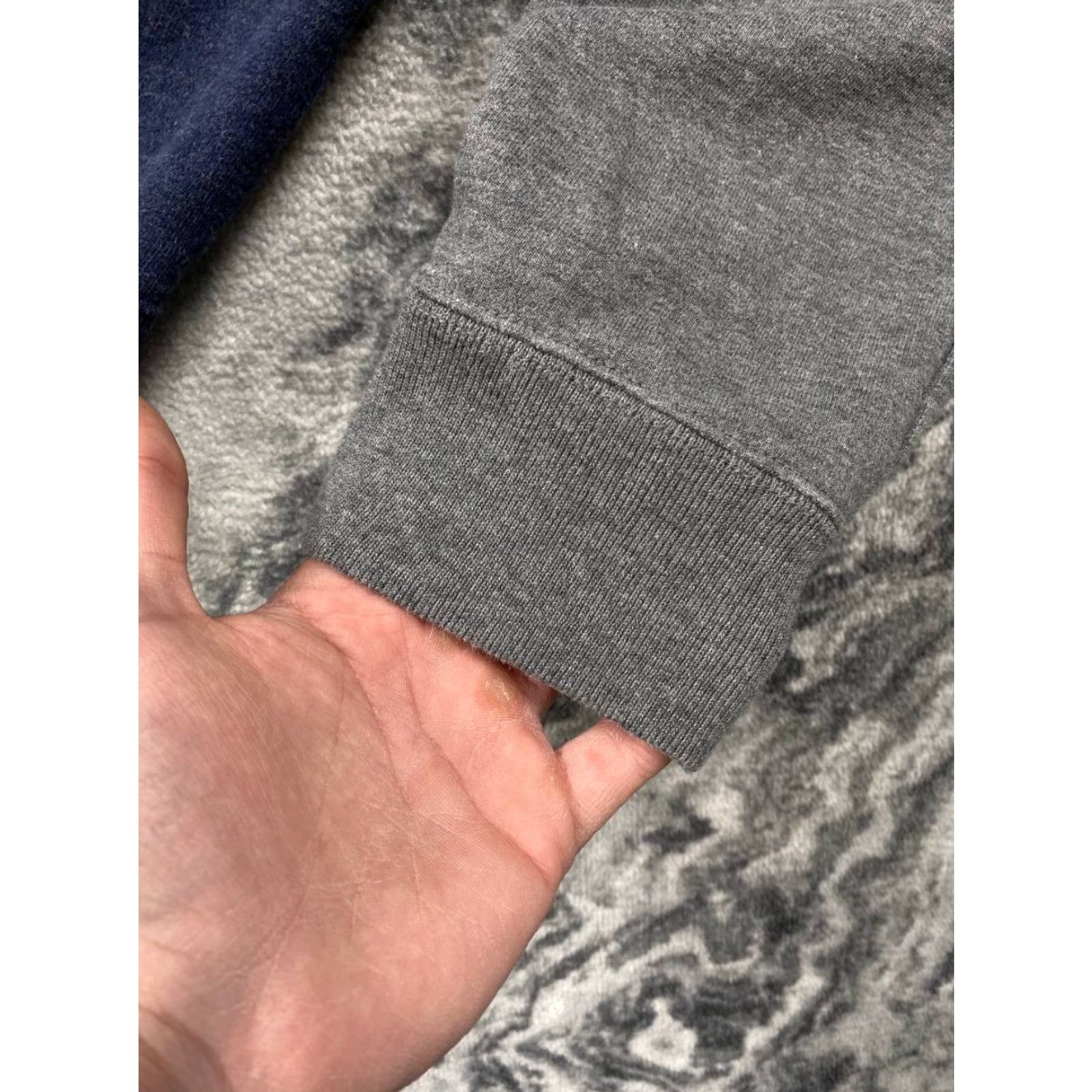 Yves Saint Laurent Yves Saint Laurent Sweatshirt Zip Up Jacket YSL 90s Men Size M Blue/C Gray Logo 90s Mens Sweatshirt Size US M / EU 48-50 / 2 - 2 Thumbnail