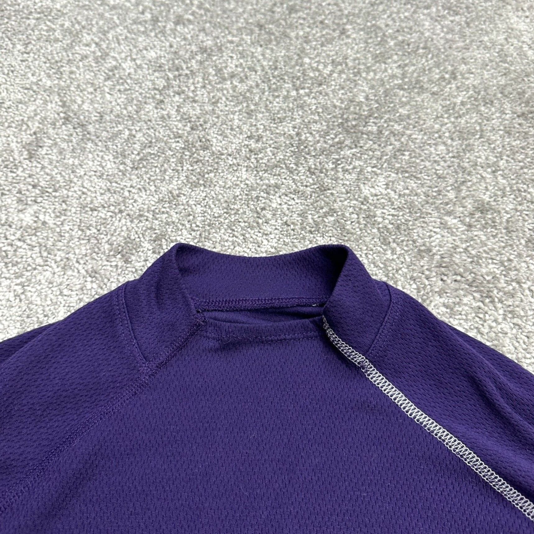 Salomon Salomon ActiLite Top Womens Small Blue Mock Neck Long Sleeve Thumbholes Size S / US 4 / IT 40 - 3 Thumbnail